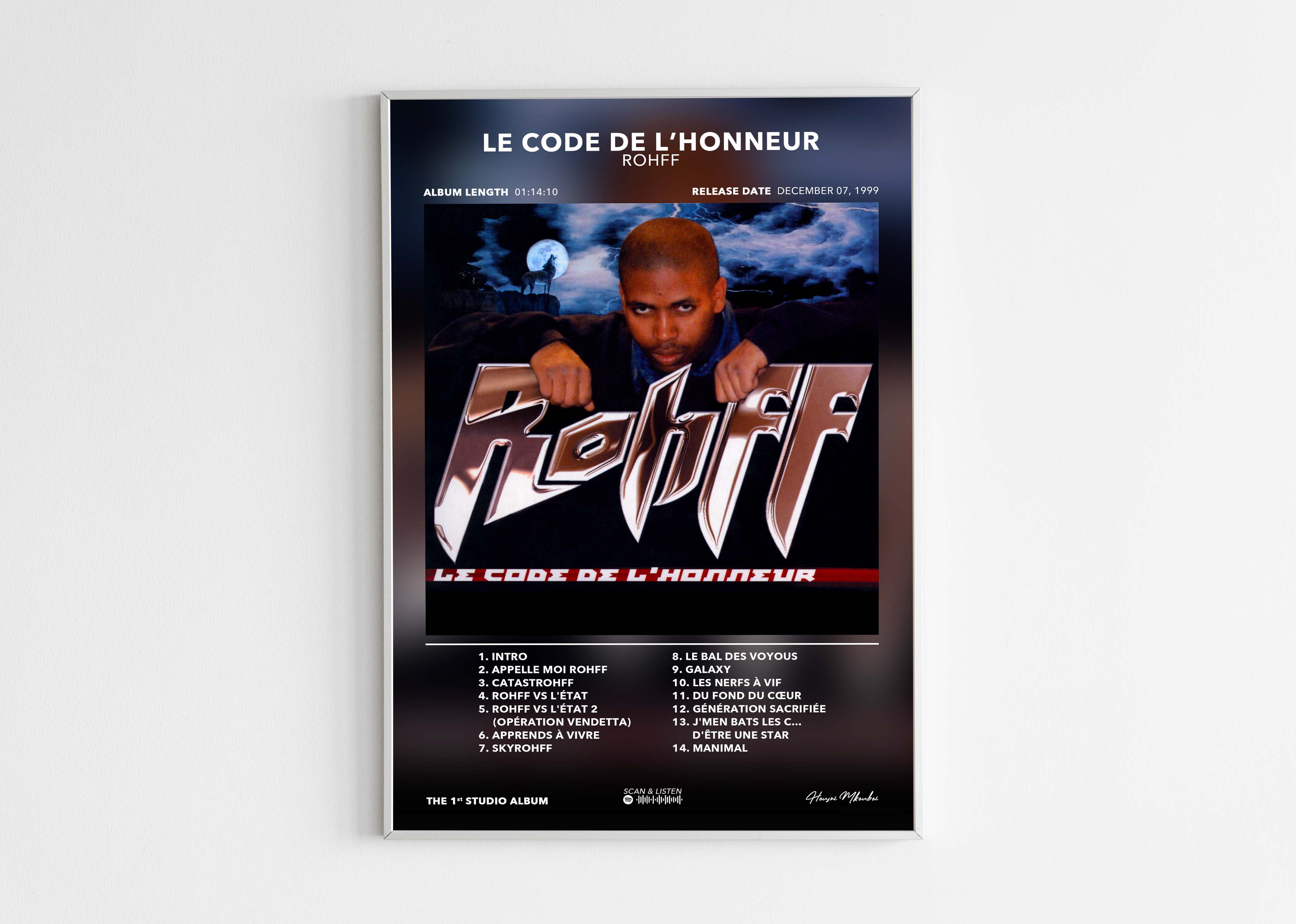 Poster Le Code De L'Honneur Rohff