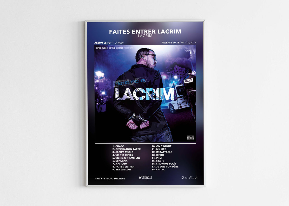Poster Faites Entrer Lacrim Lacrim