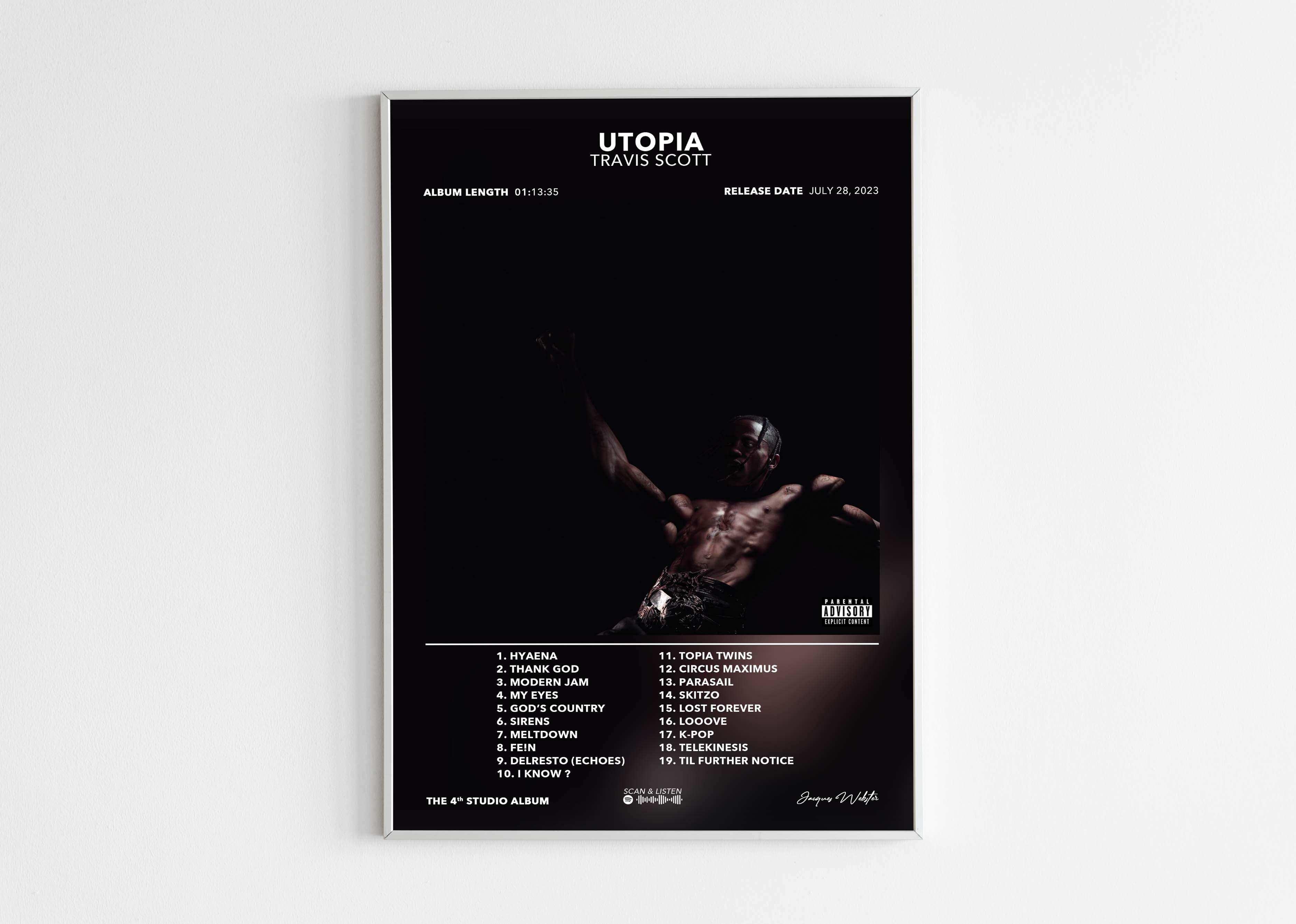 Poster Utopia Travis Scott - Backyard