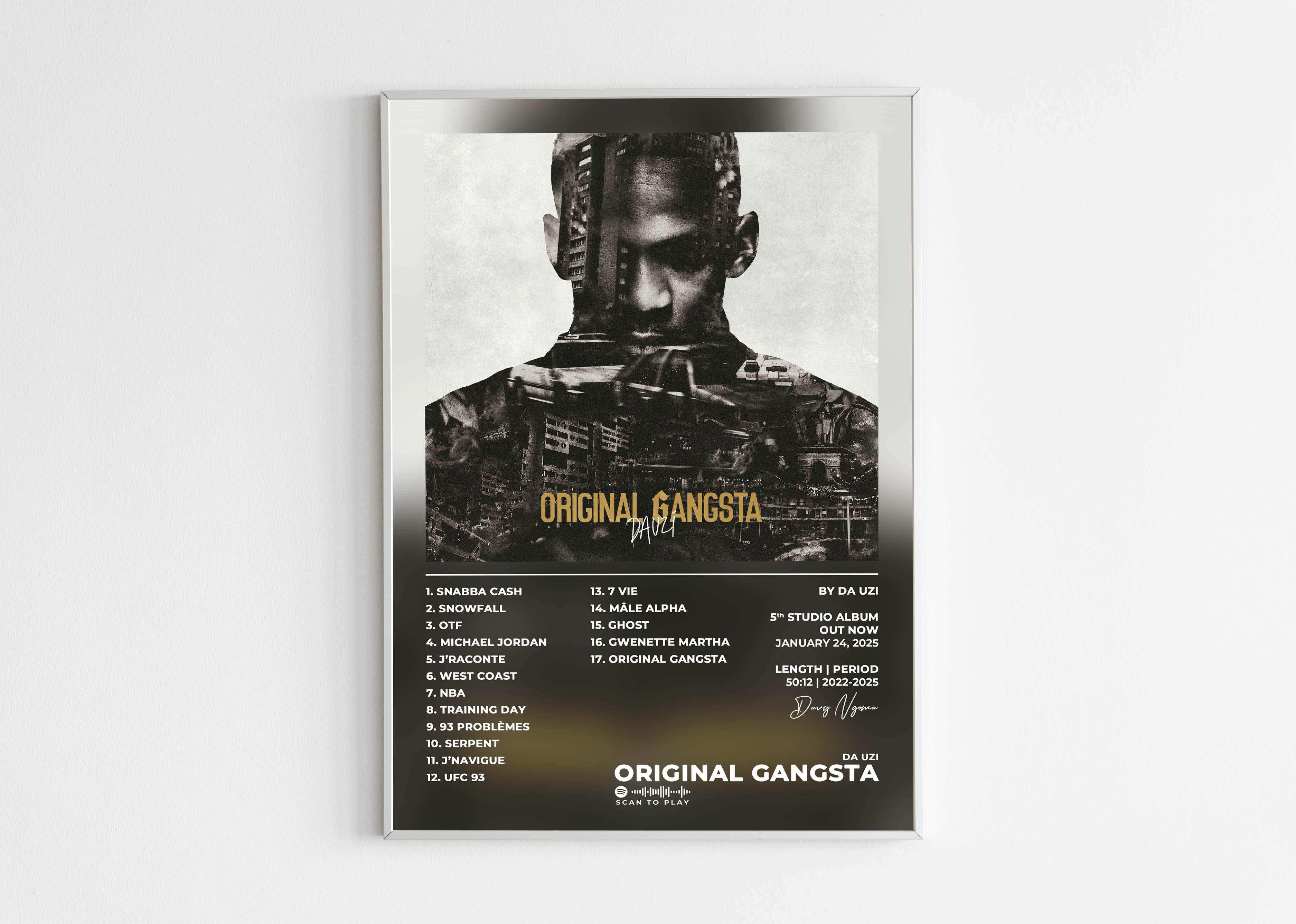 Original Gangsta Da Uzi Poster - Backyard