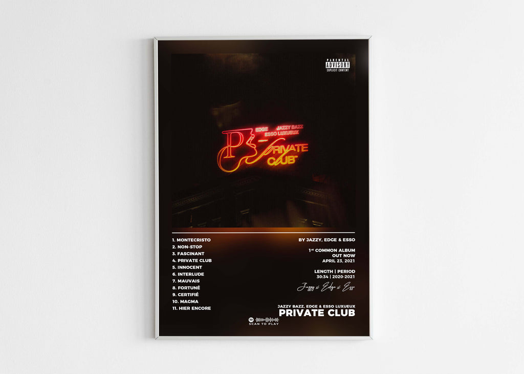 Poster Private Club Jazzy Bazz, EDGE & Esso