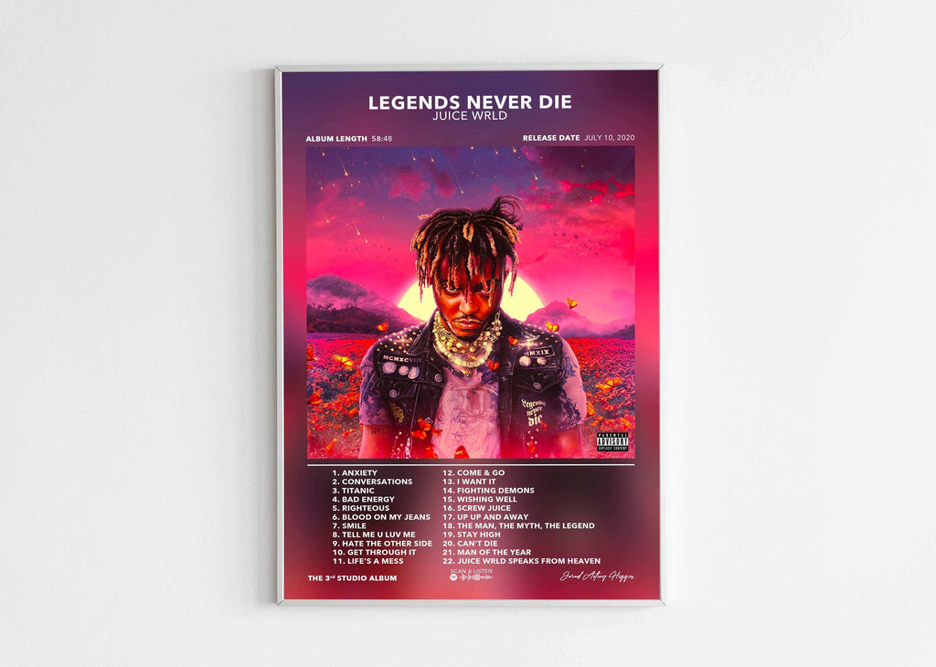 Poster Legends Never Die Juice WRLD - Backyard