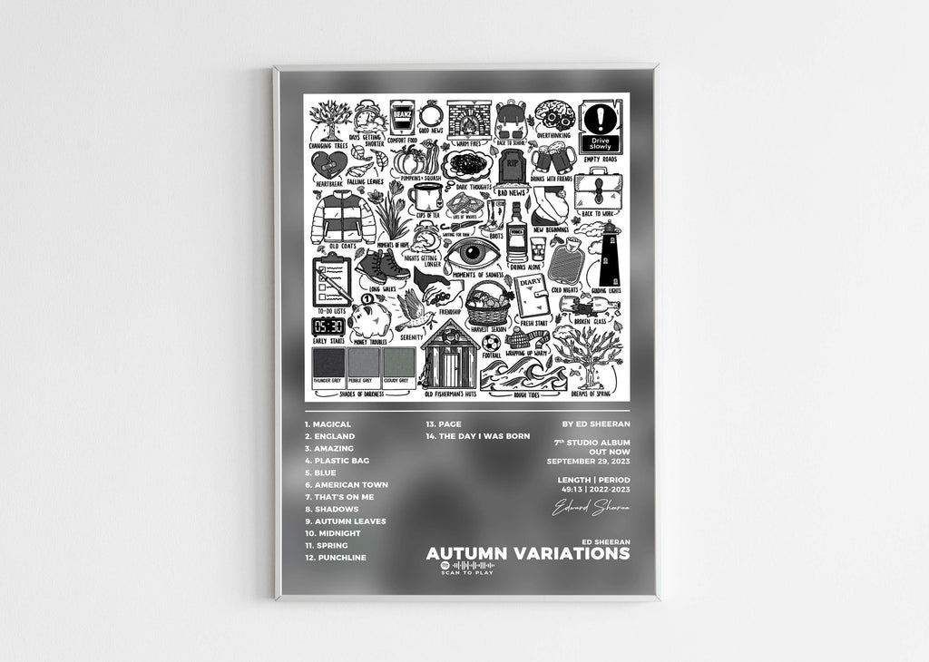 Poster Autumn Variations Ed Sheeran