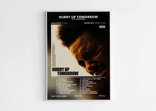 Poster Hurry Up Tomorrow The Weeknd - Backyard