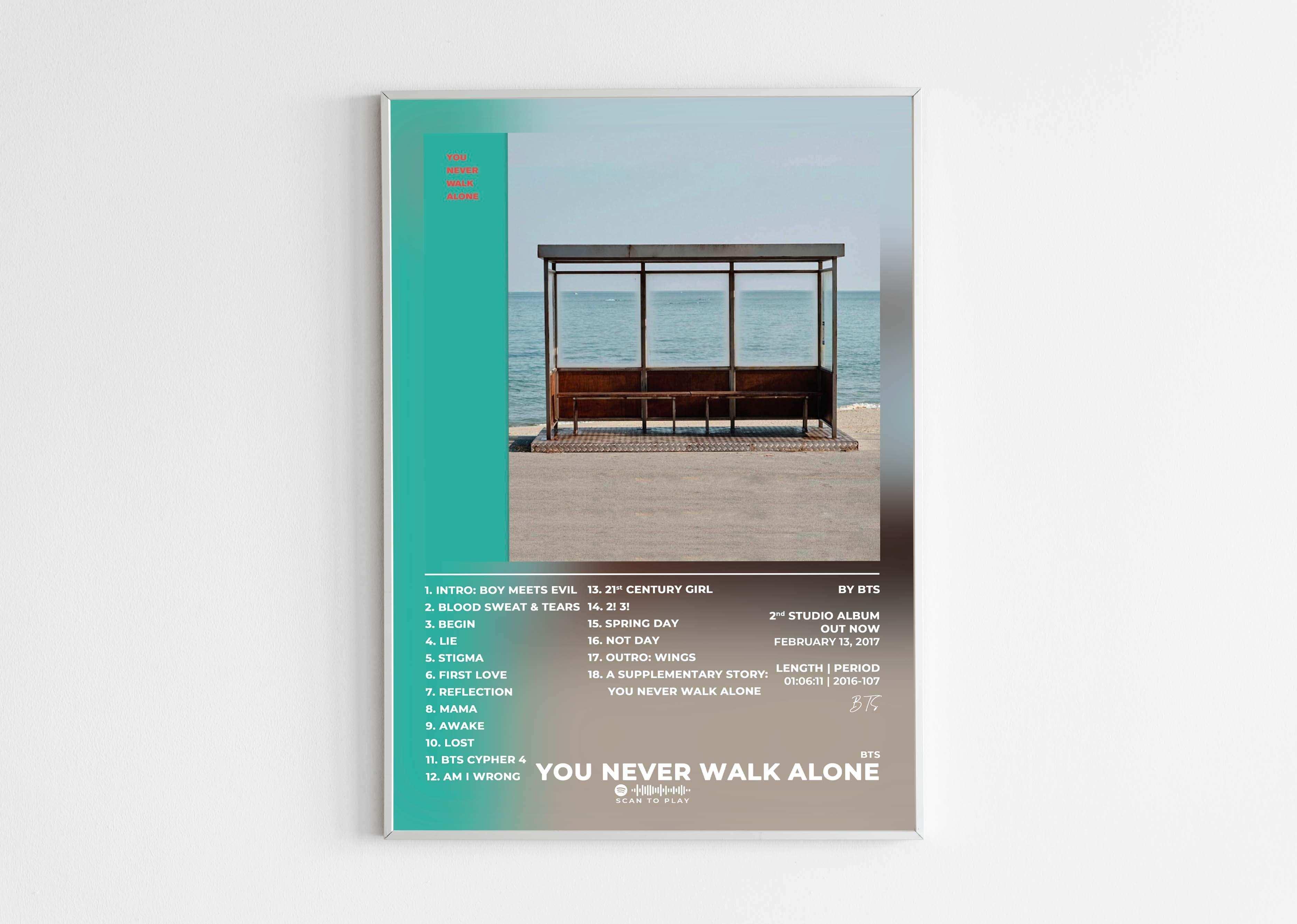 You Never Walk Alone BTS Poster - Backyard