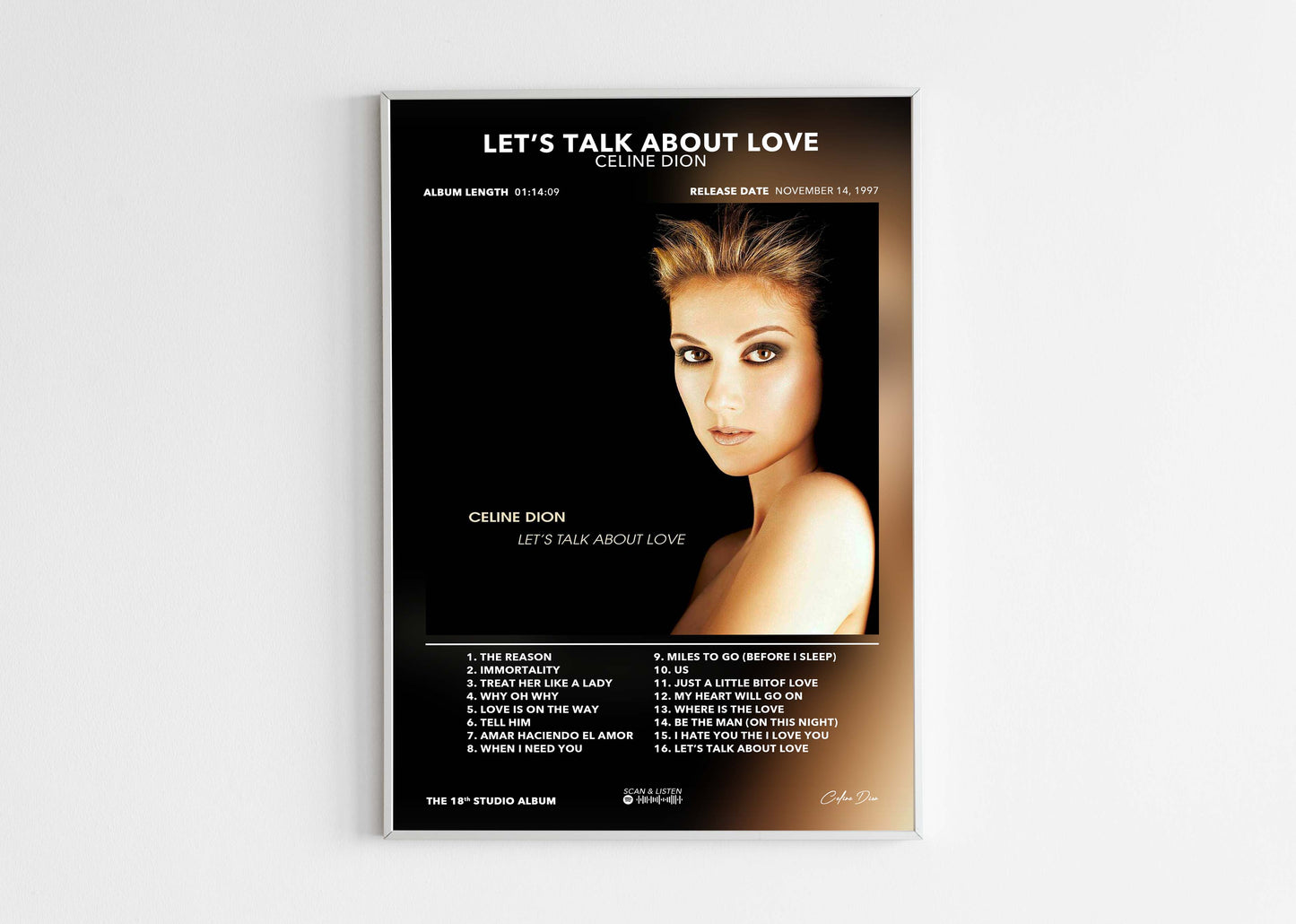 Poster Let's Talk About Love Celine Dion