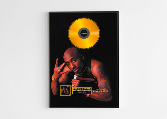 Disque D'or All Eyez On Me Tupac