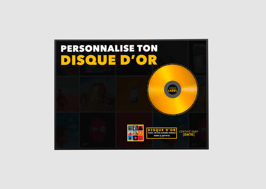 Personnalise ton disque d'or