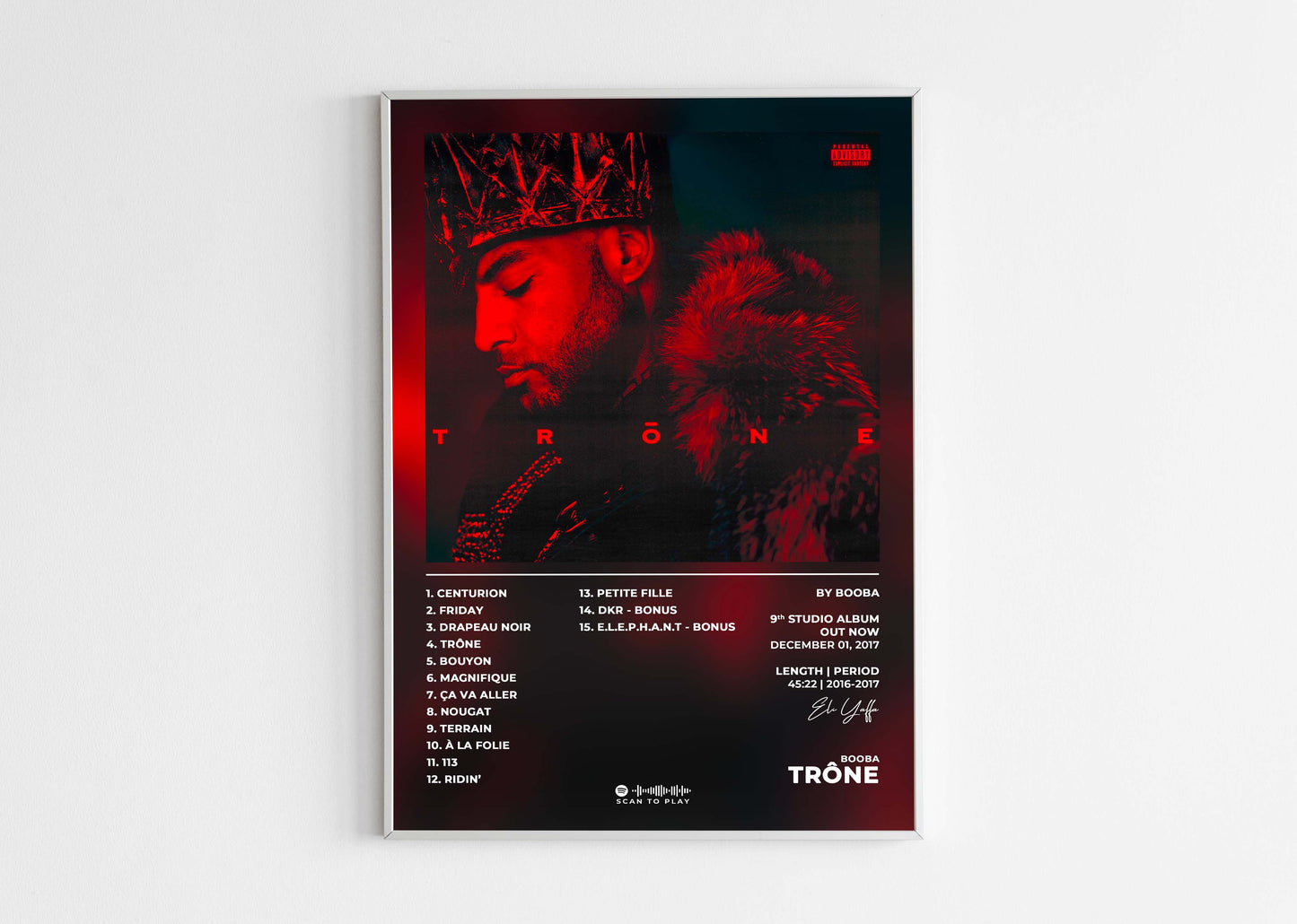 Trône Booba Poster