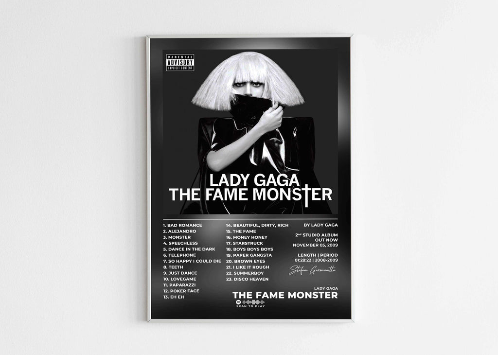 The Fame Monster Lady Gaga Poster - Backyard