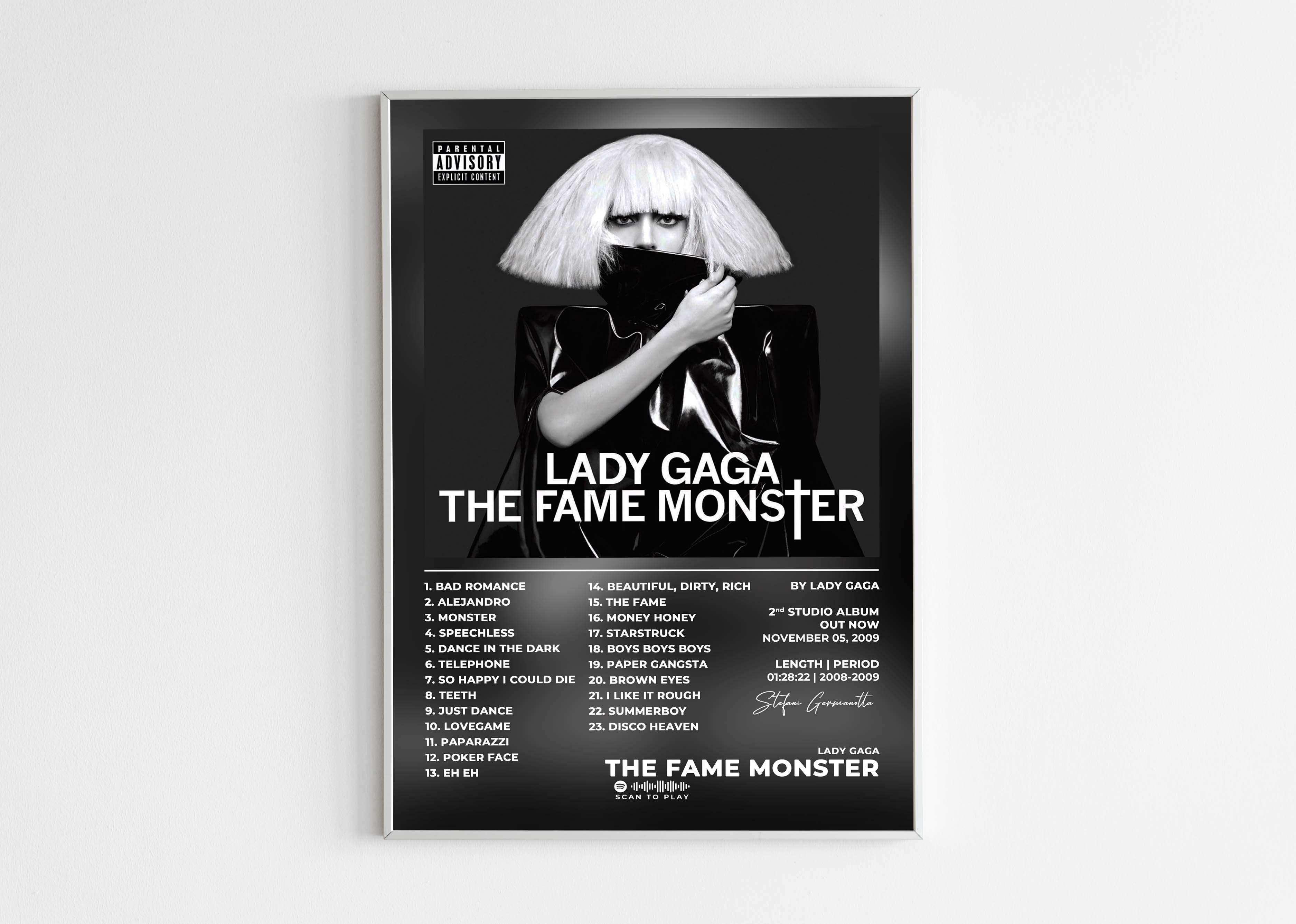 The Fame Monster Lady Gaga Poster - Backyard