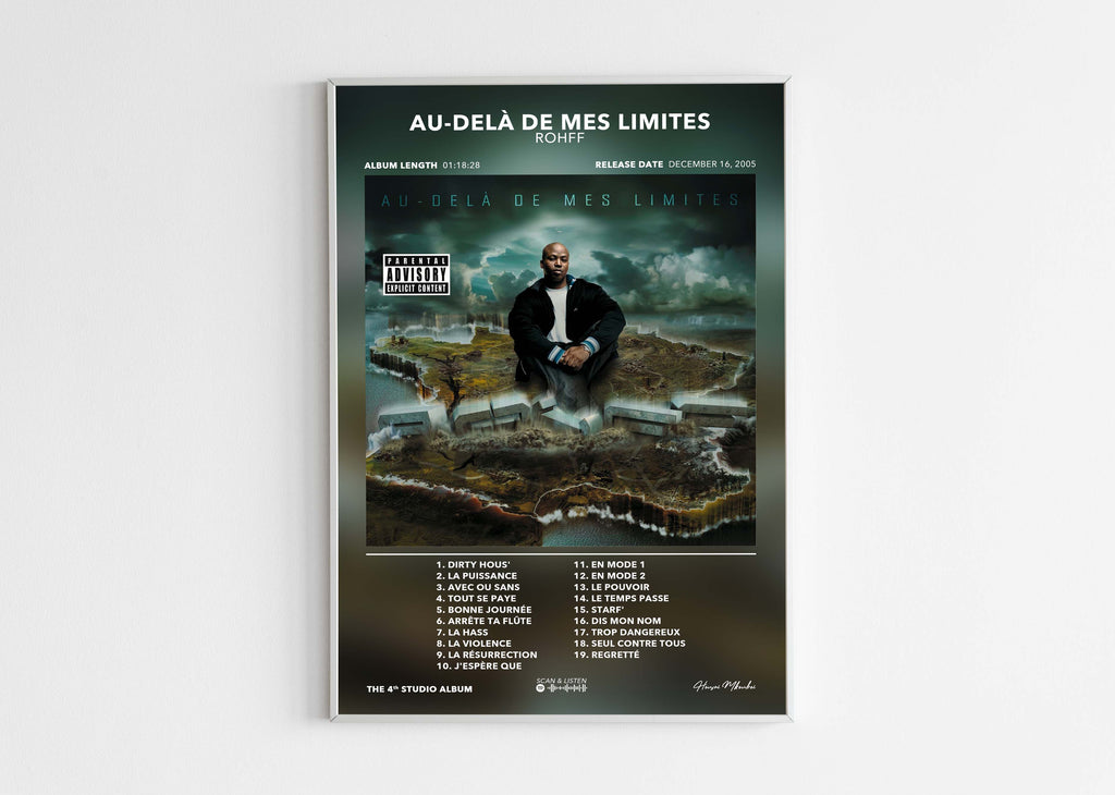 Poster Au-Delà De Mes Limites Rohff