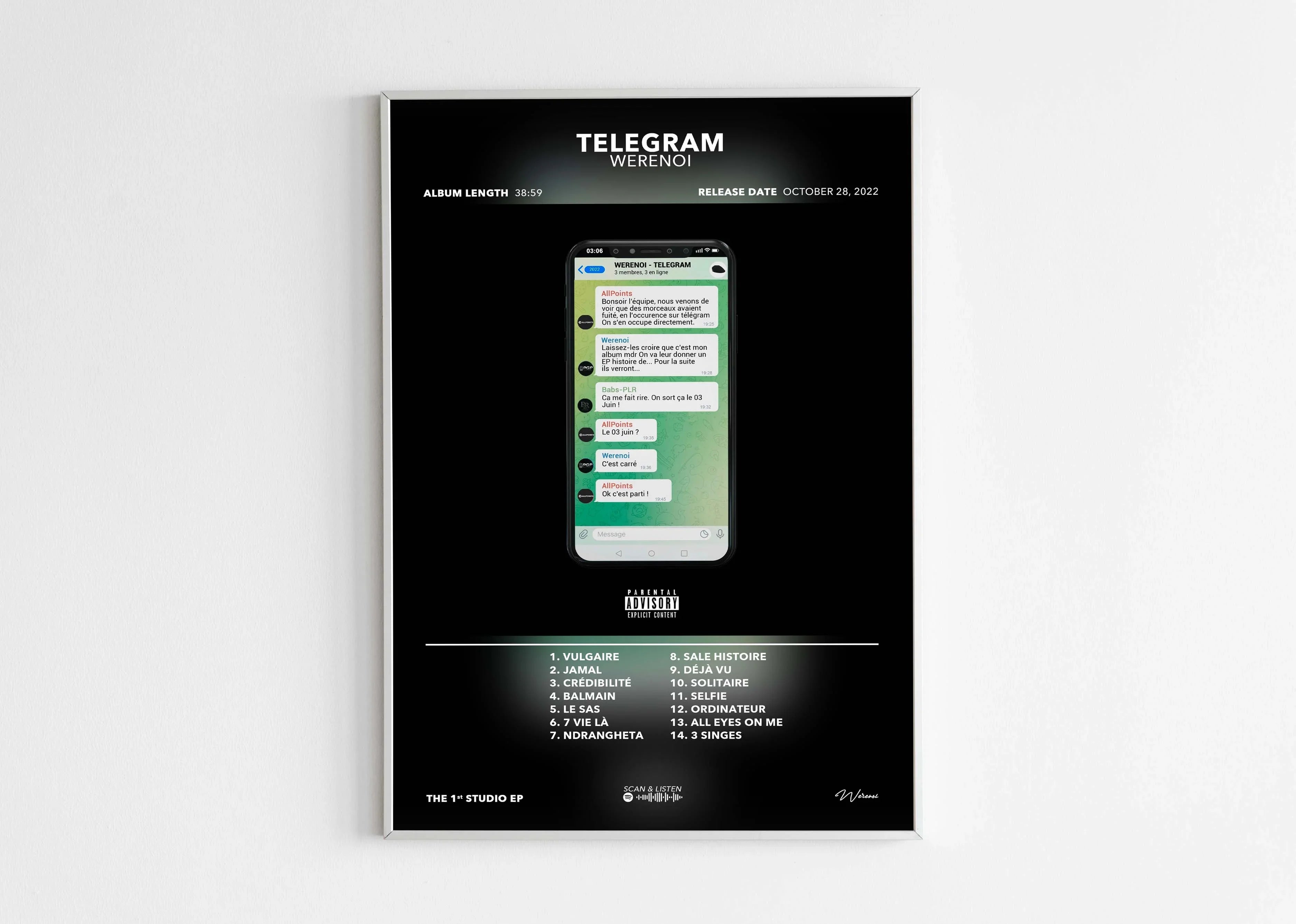 Poster Telegram Werenoi - Backyard