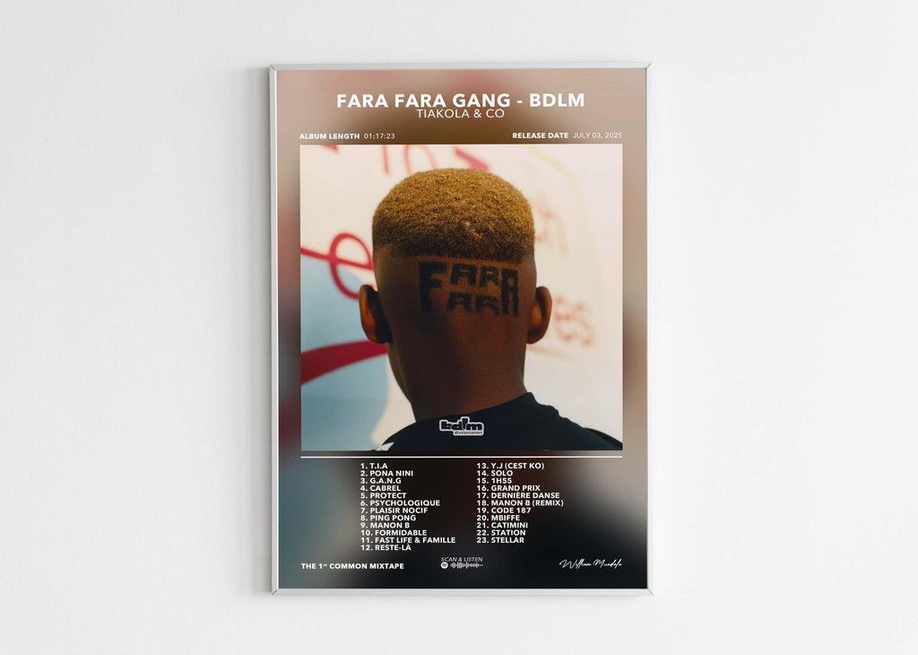 Poster Fara Fara Gang - BDLM Tiakola - Backyard