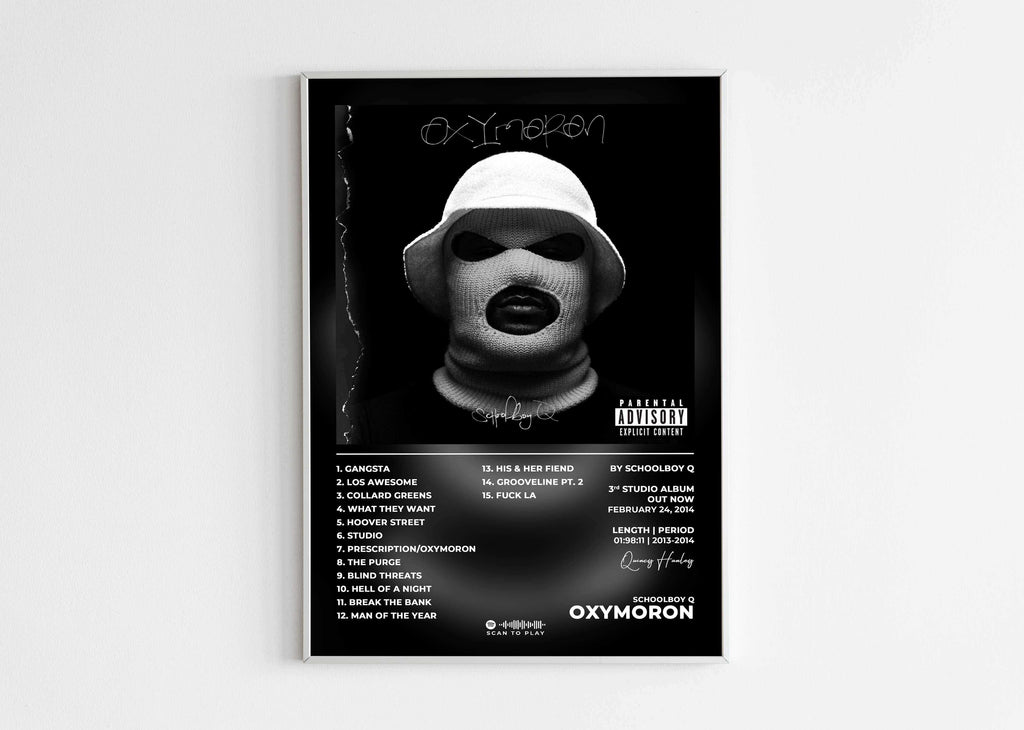 Oxymoron SchoolBoy Q Poster - Backyard