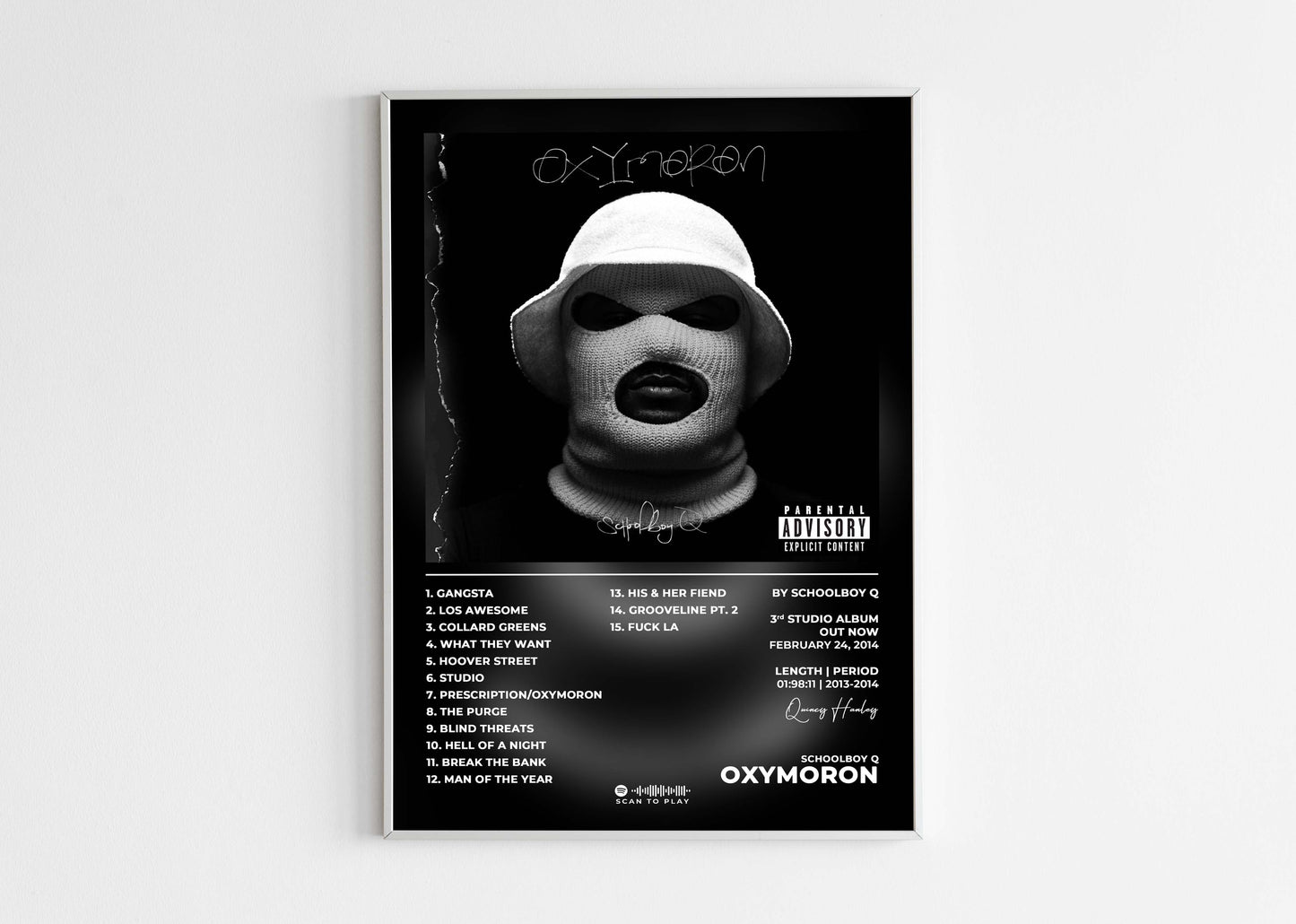 Oxymoron SchoolBoy Q Poster