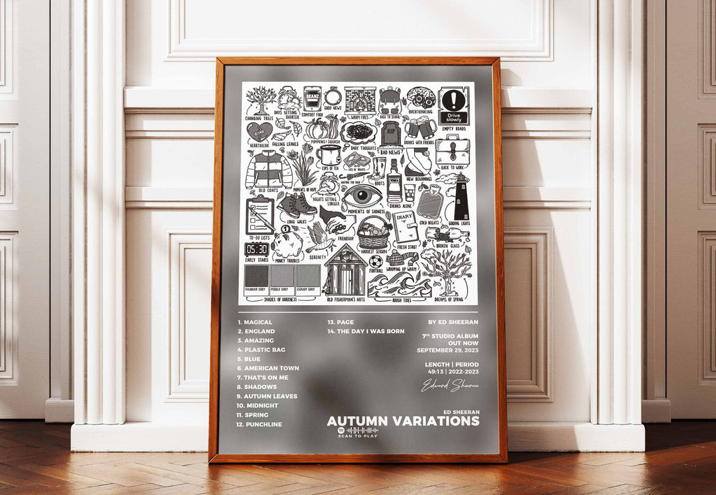 Poster Autumn Variations Ed Sheeran