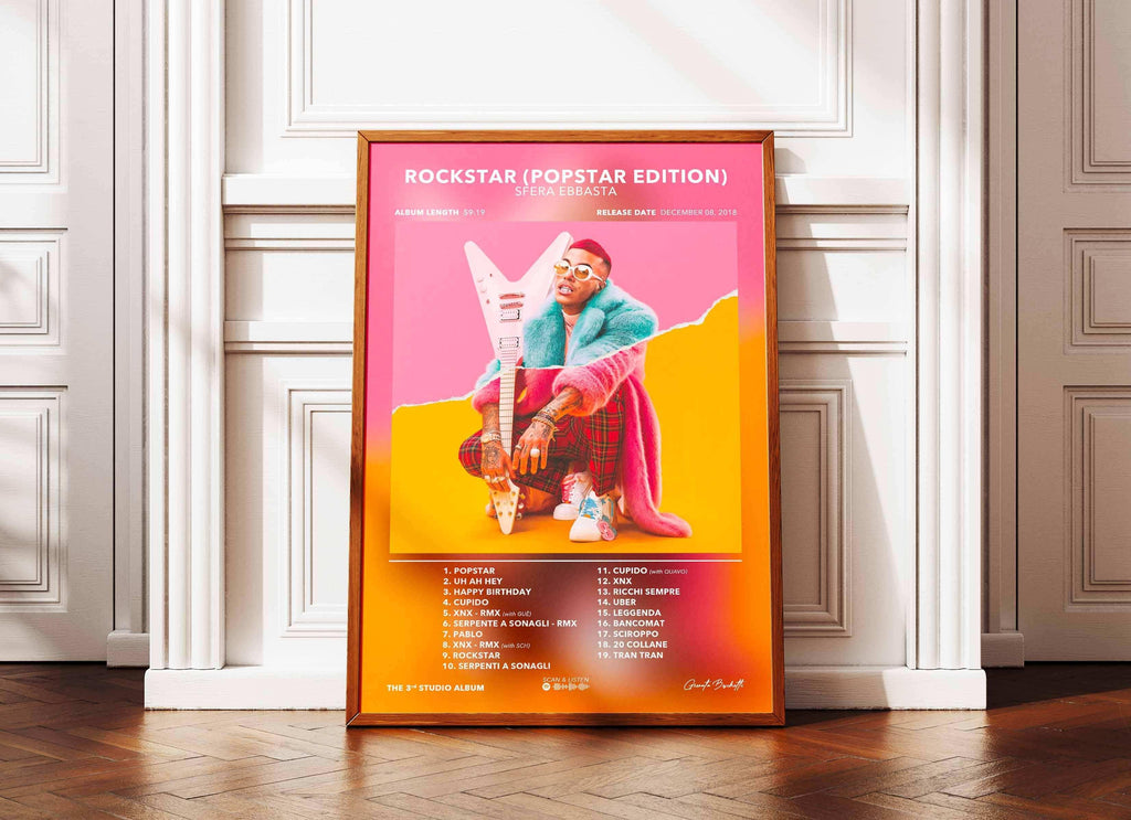 Poster Rockstar Sfera Ebbasta - Backyard