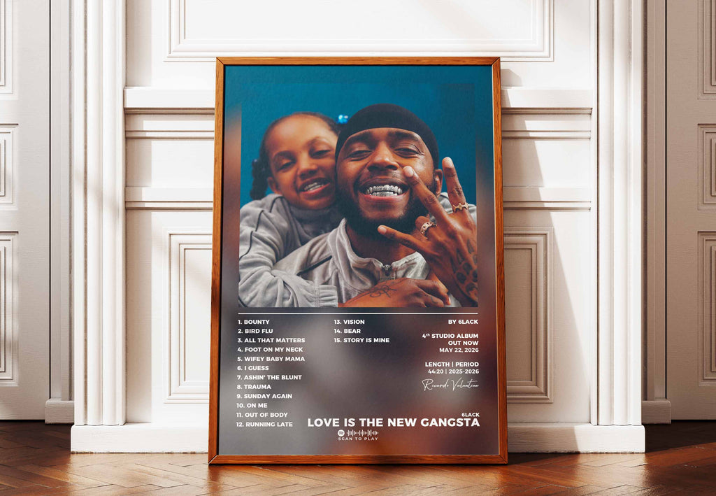 Poster Love Is The New Gangsta 6lack