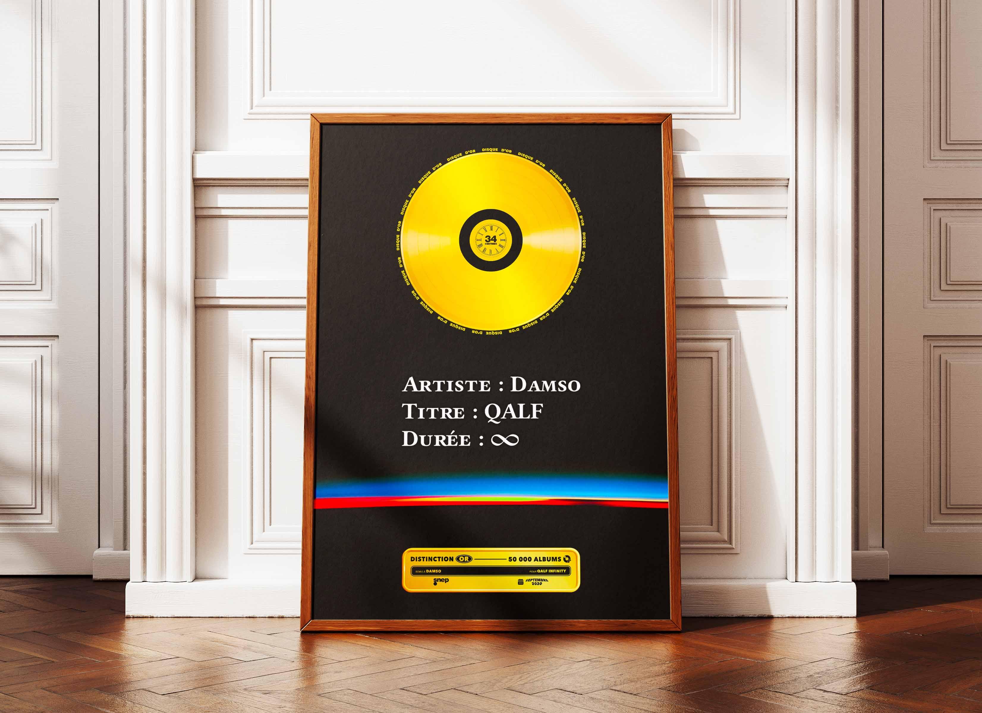 Disque D'Or Qalf Infinity Damso - Backyard