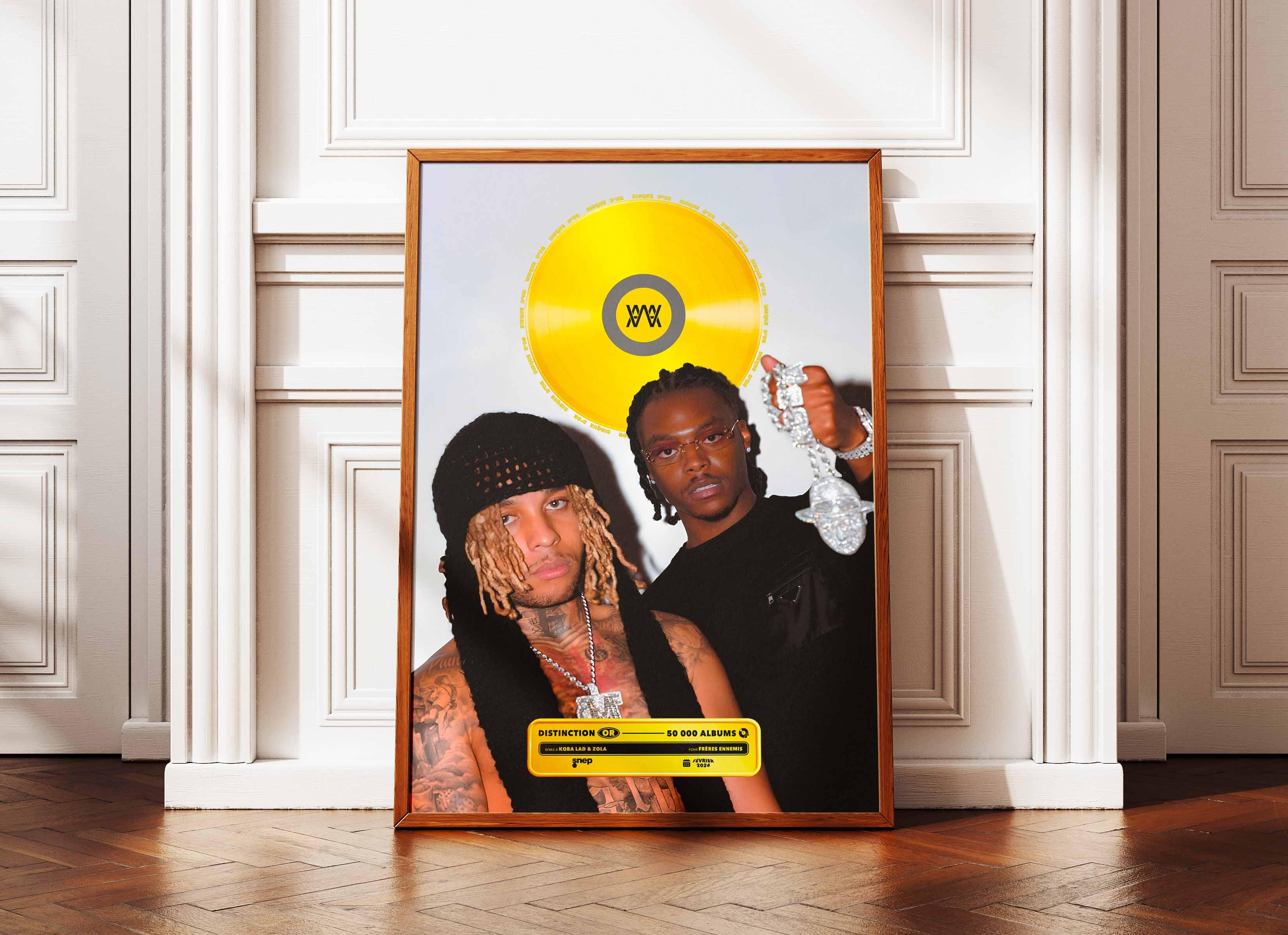 Disque D'Or Frères Ennemis Koba LaD & Zola - Backyard