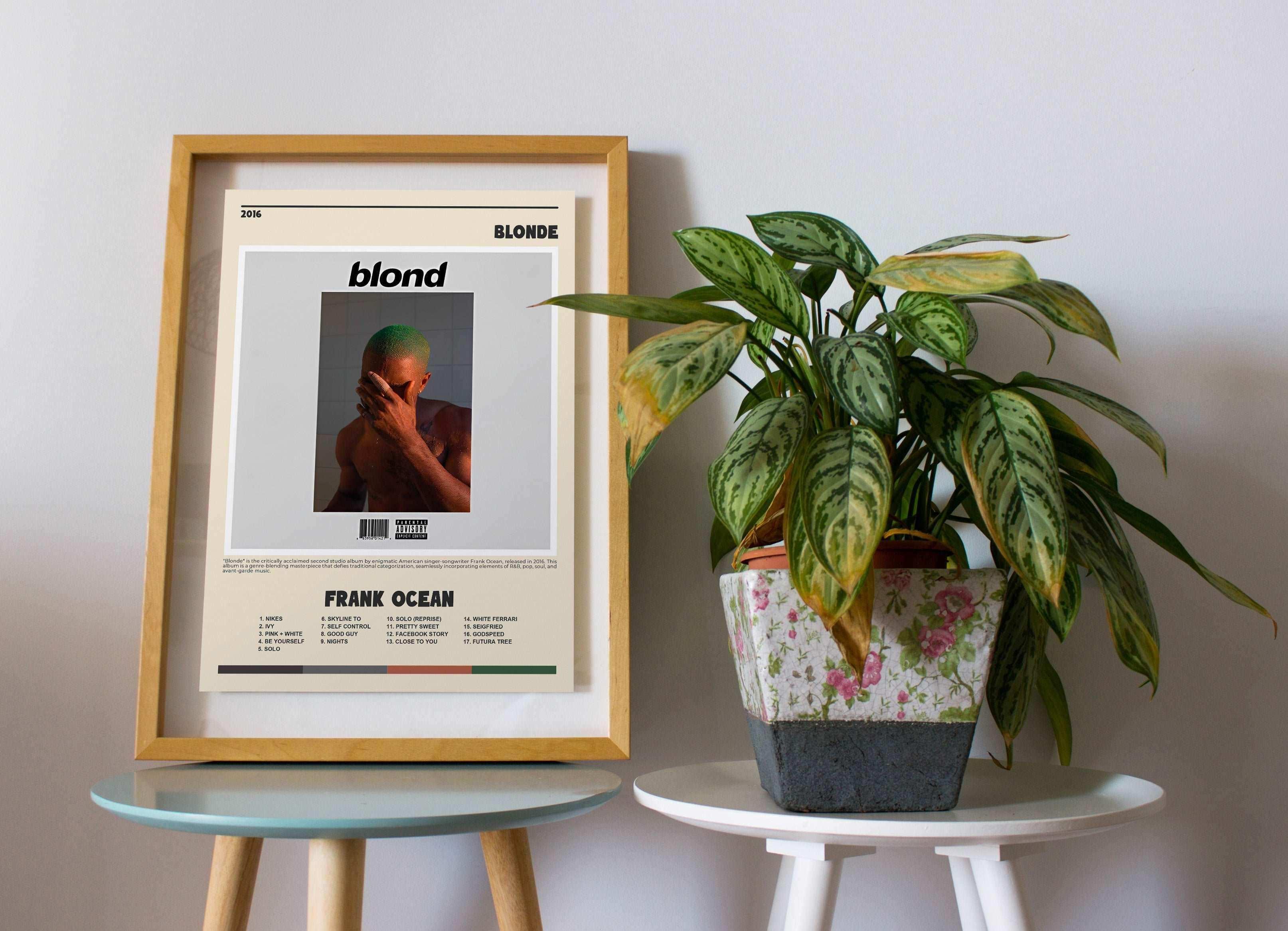 Blonde Franck Ocean Poster - Backyard