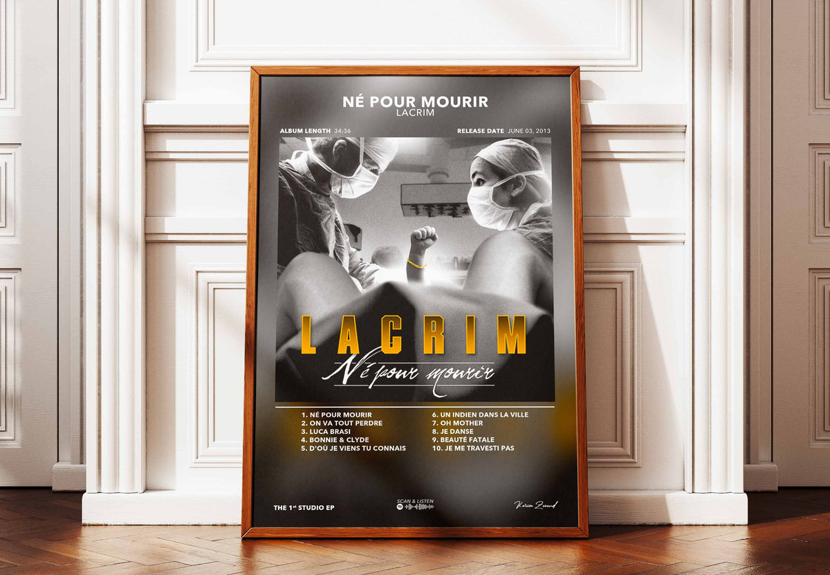 Poster Né Pour Mourir Lacrim