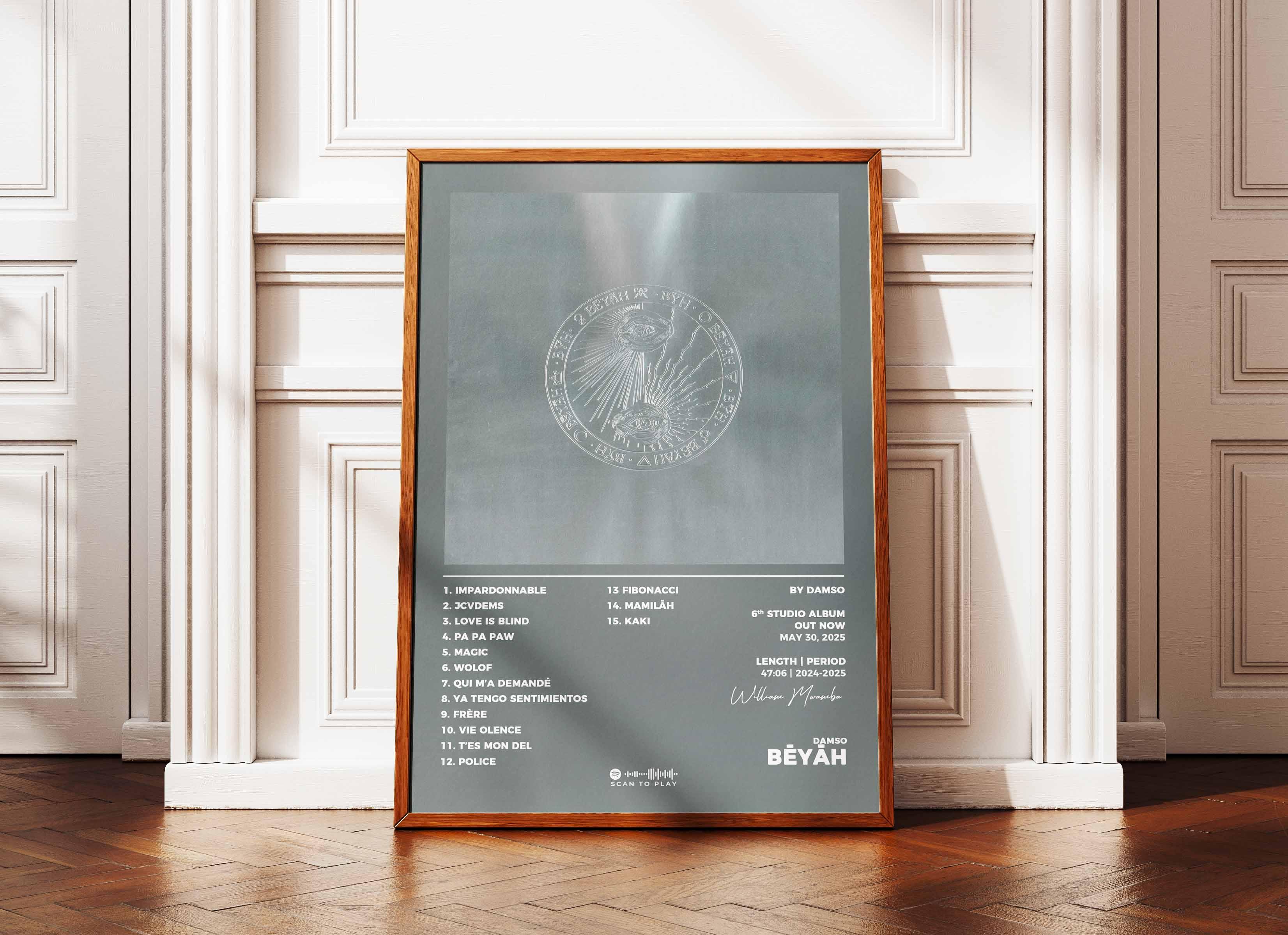 Beyah Damso Poster - Backyard