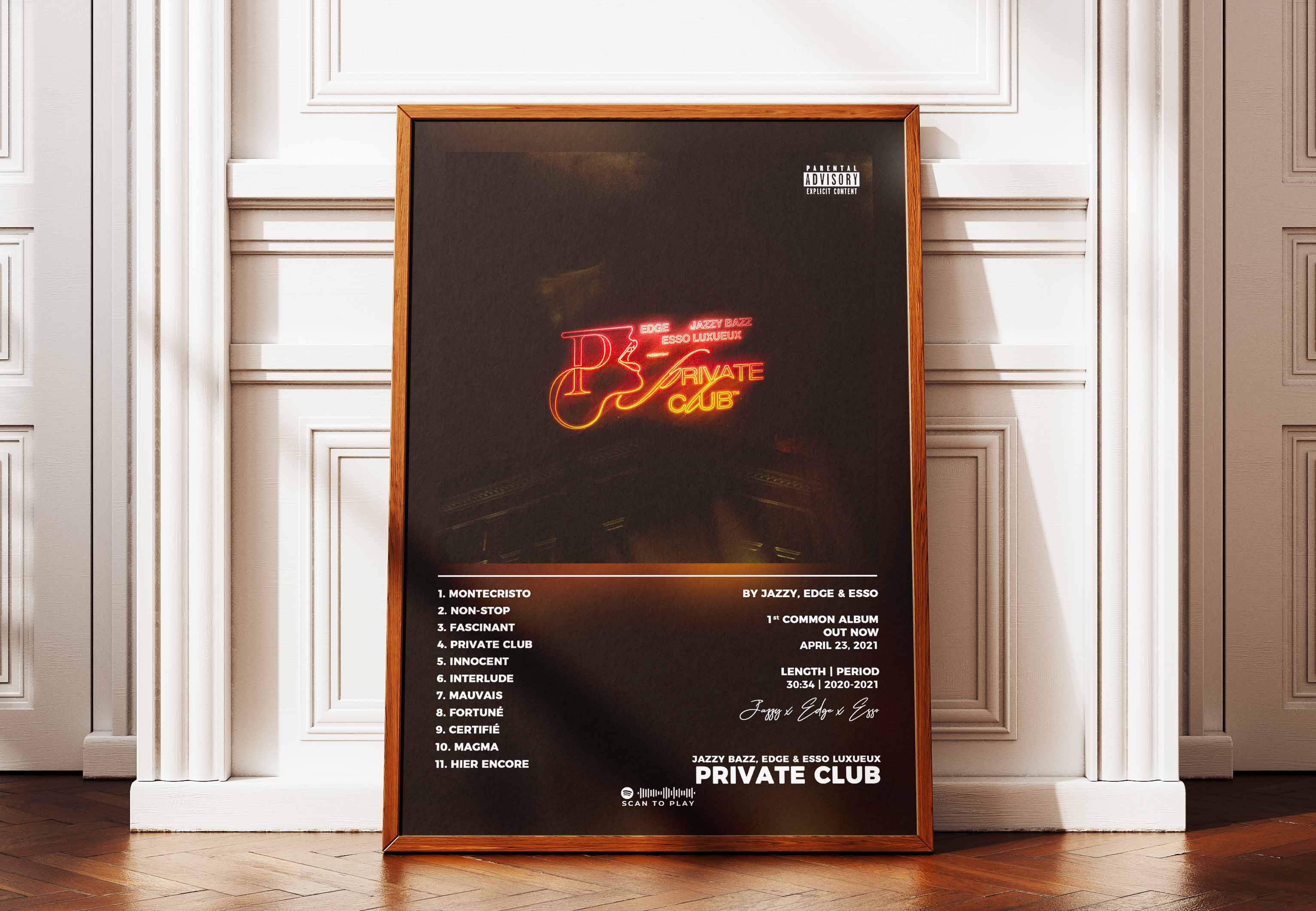 Poster Private Club Jazzy Bazz, EDGE & Esso