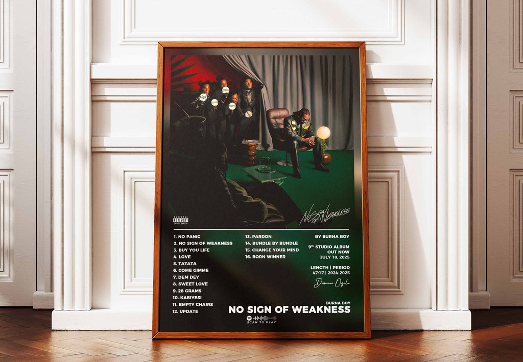 Poster No Sign Of Weakness Burna Boy