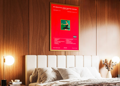 Poster My Beatiful Dark Twisted Fantasy Kanye West