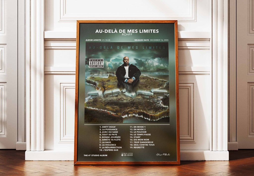Poster Au-Delà De Mes Limites Rohff