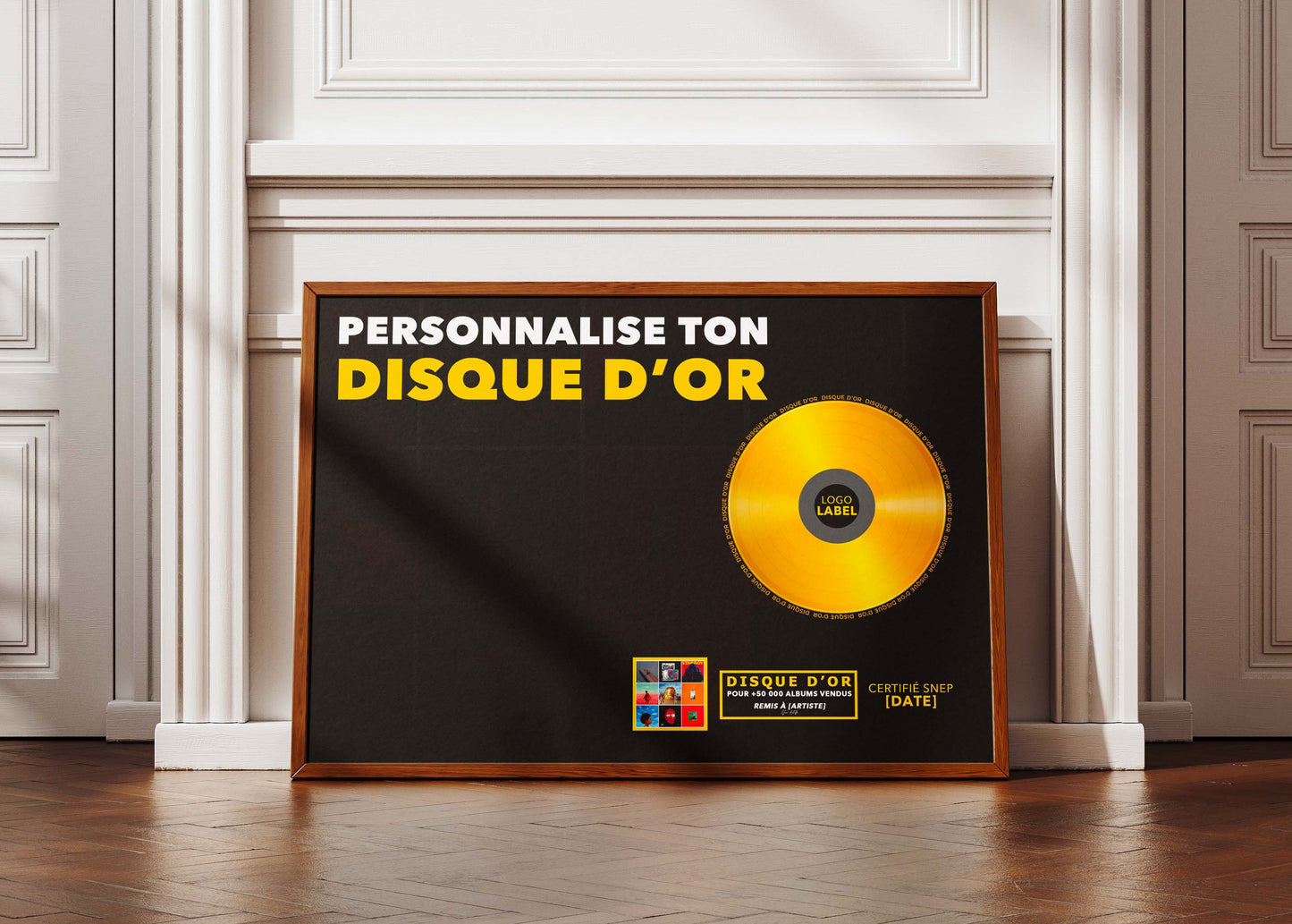 Personnalise ton disque d'or