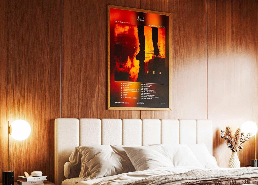 Poster Feu Nekfeu - Backyard
