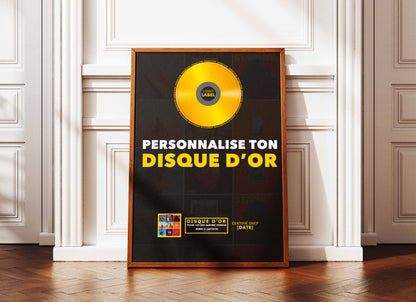 Personnalise avec ton disque d'or