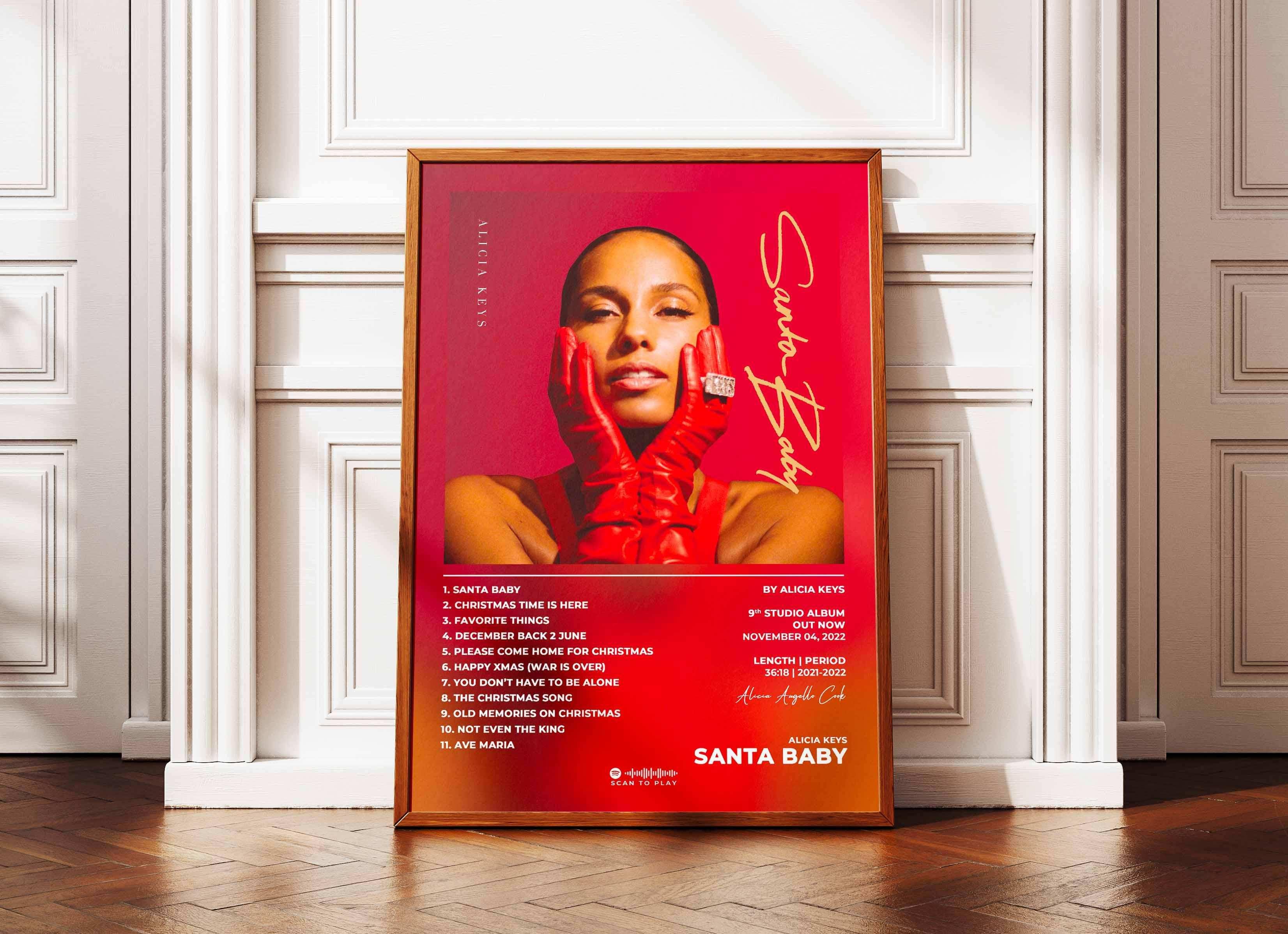 Poster Santa Baby Alicia Keys - Backyard