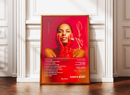 Poster Santa Baby Alicia Keys