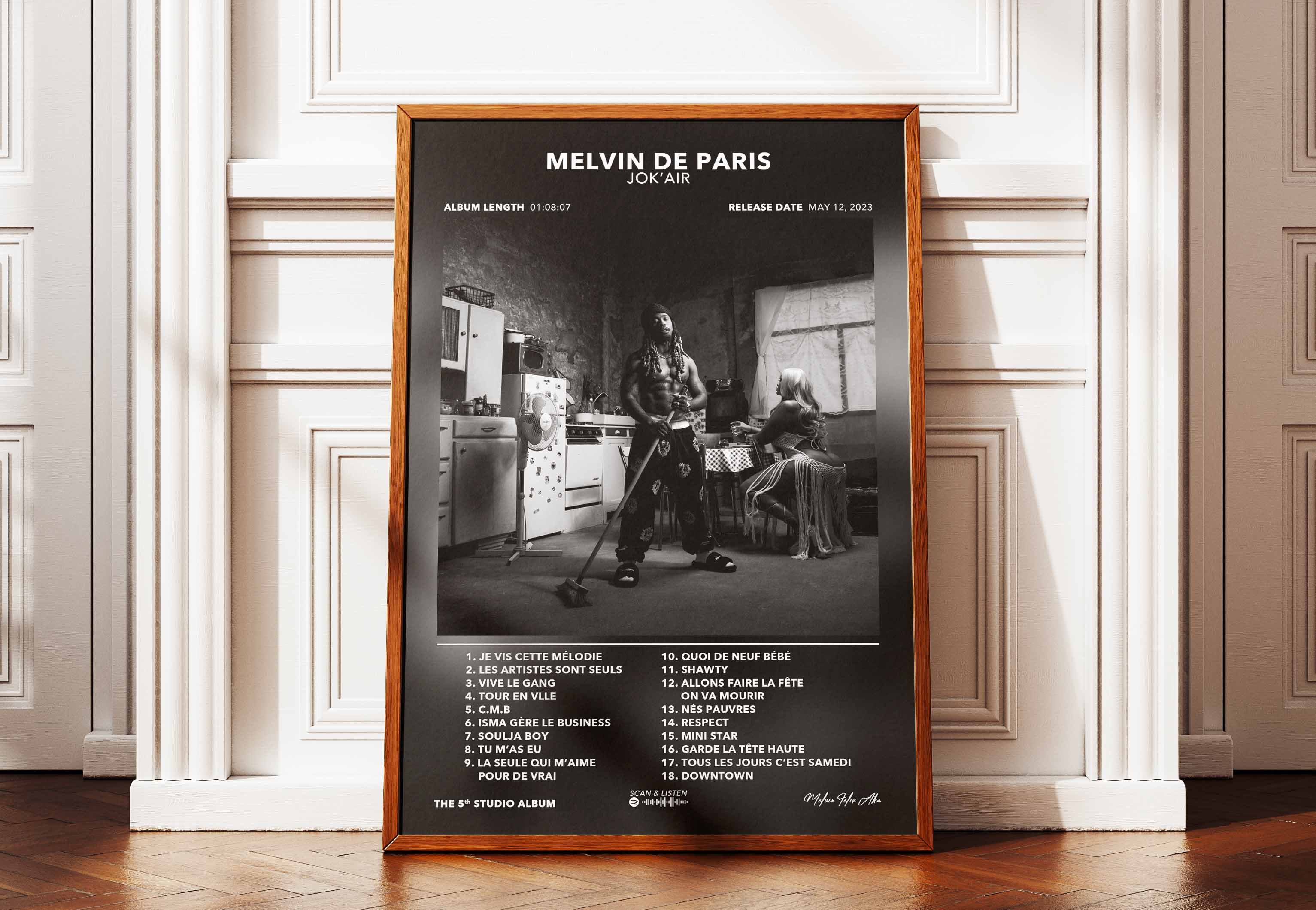 Poster Melvin De Paris Jokair