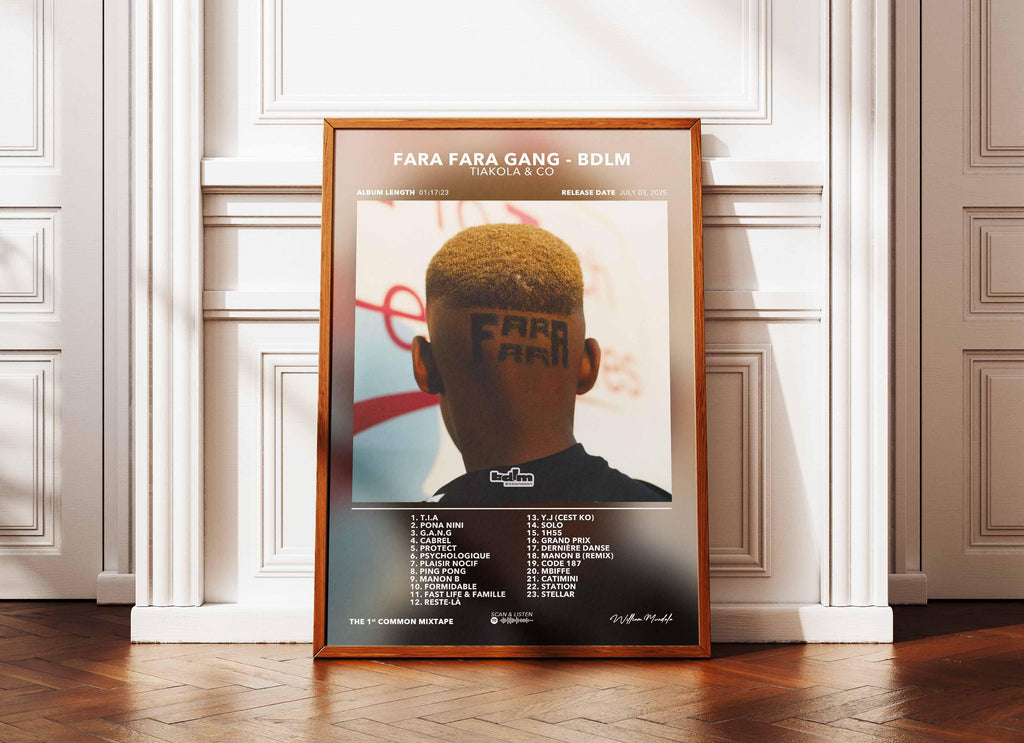 Poster Fara Fara Gang - BDLM Tiakola - Backyard