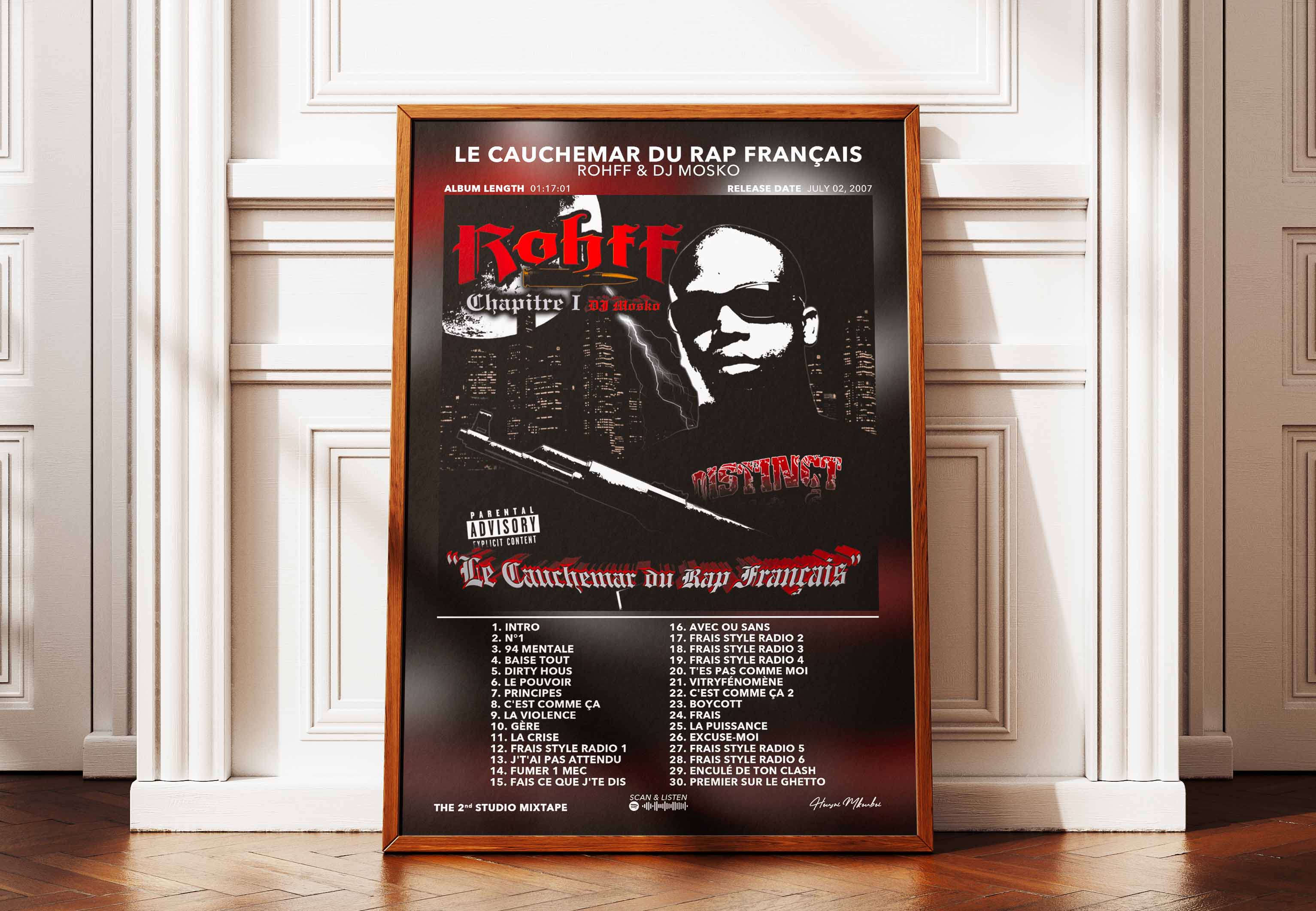 Poster Le Cauchemar Du Rap Français Rohff