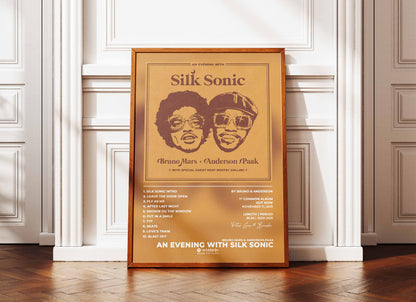 An Evening With Silk Sonic Bruno Mars & Anderson.Paak Poster