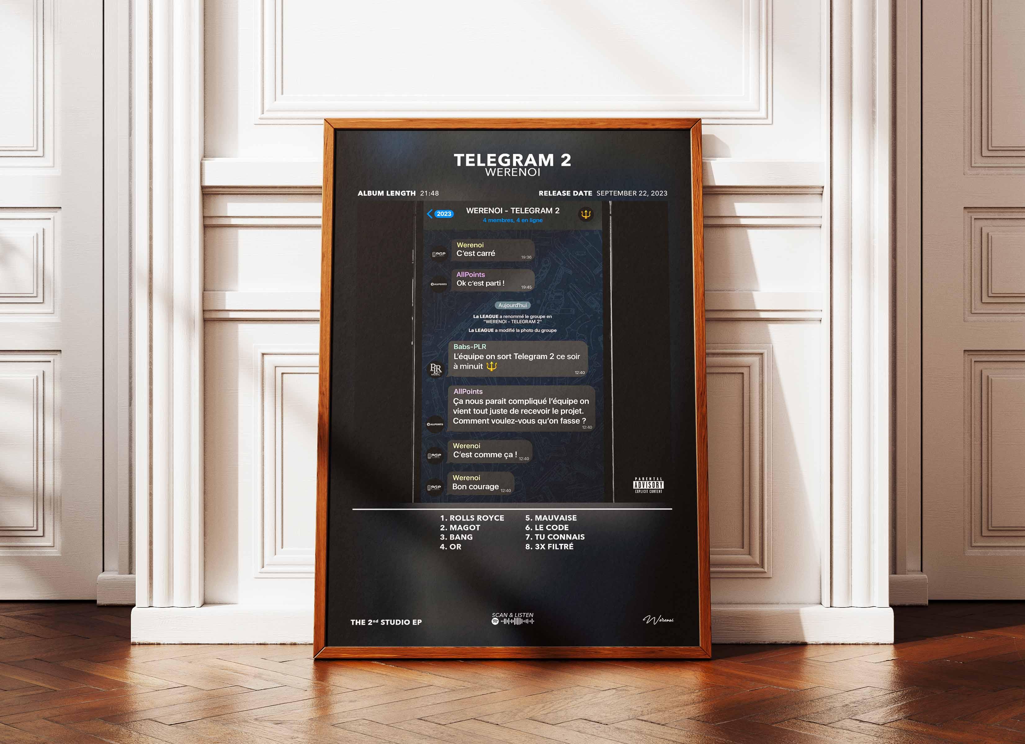 Poster Telegram 2 Werenoi - Backyard