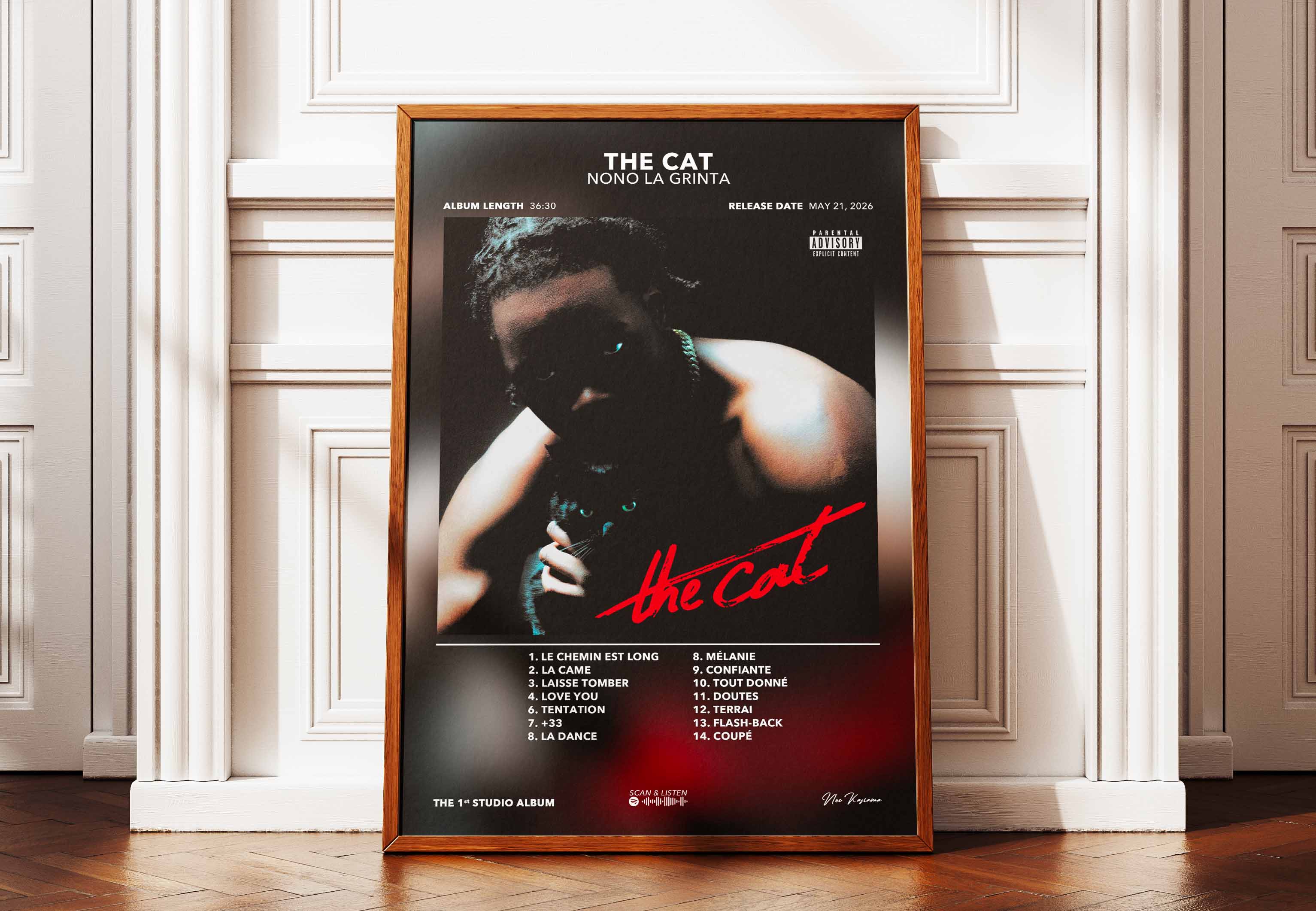 Poster The Cat Nono La Grinta