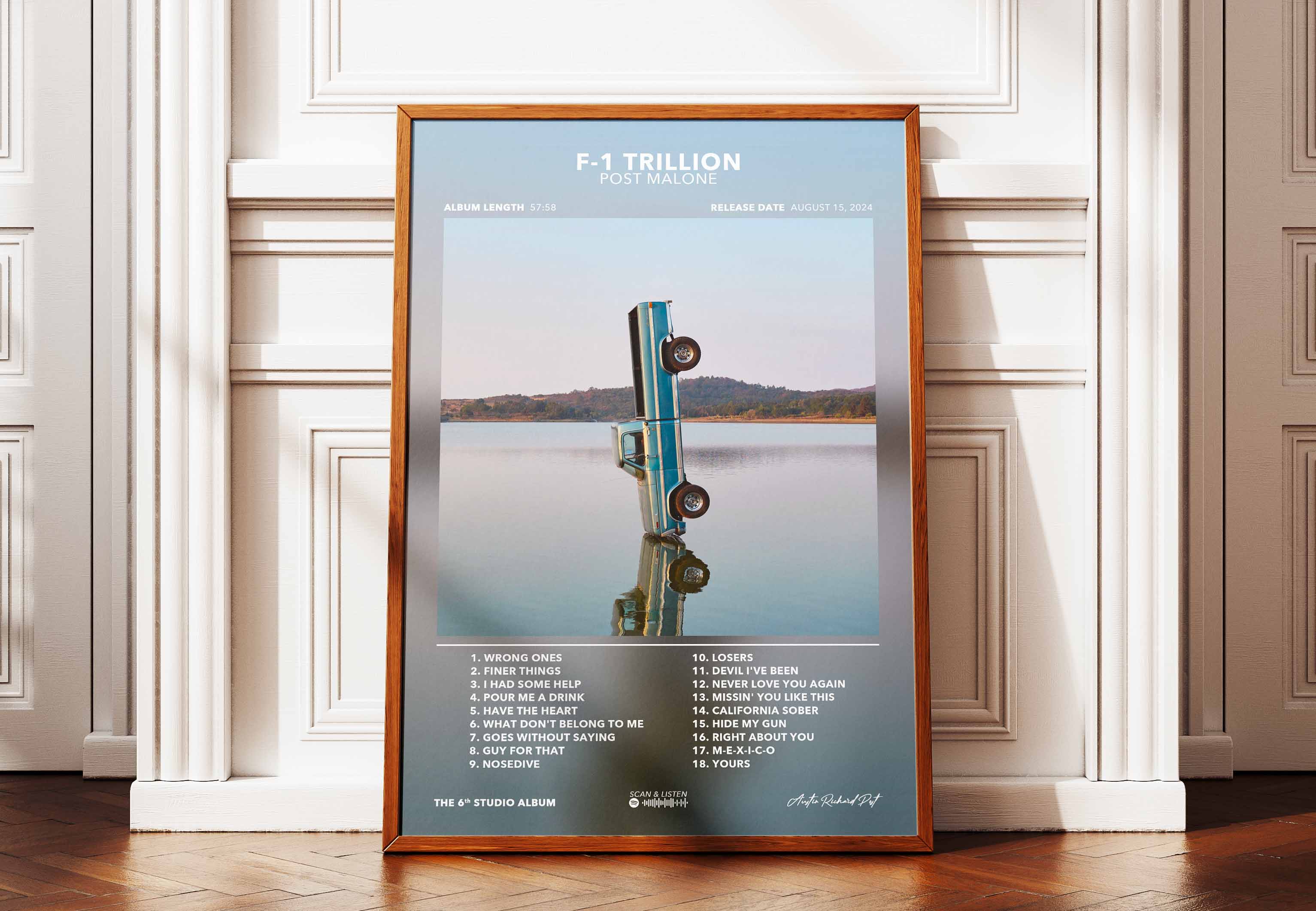Poster F-1 Trillion Post Malone