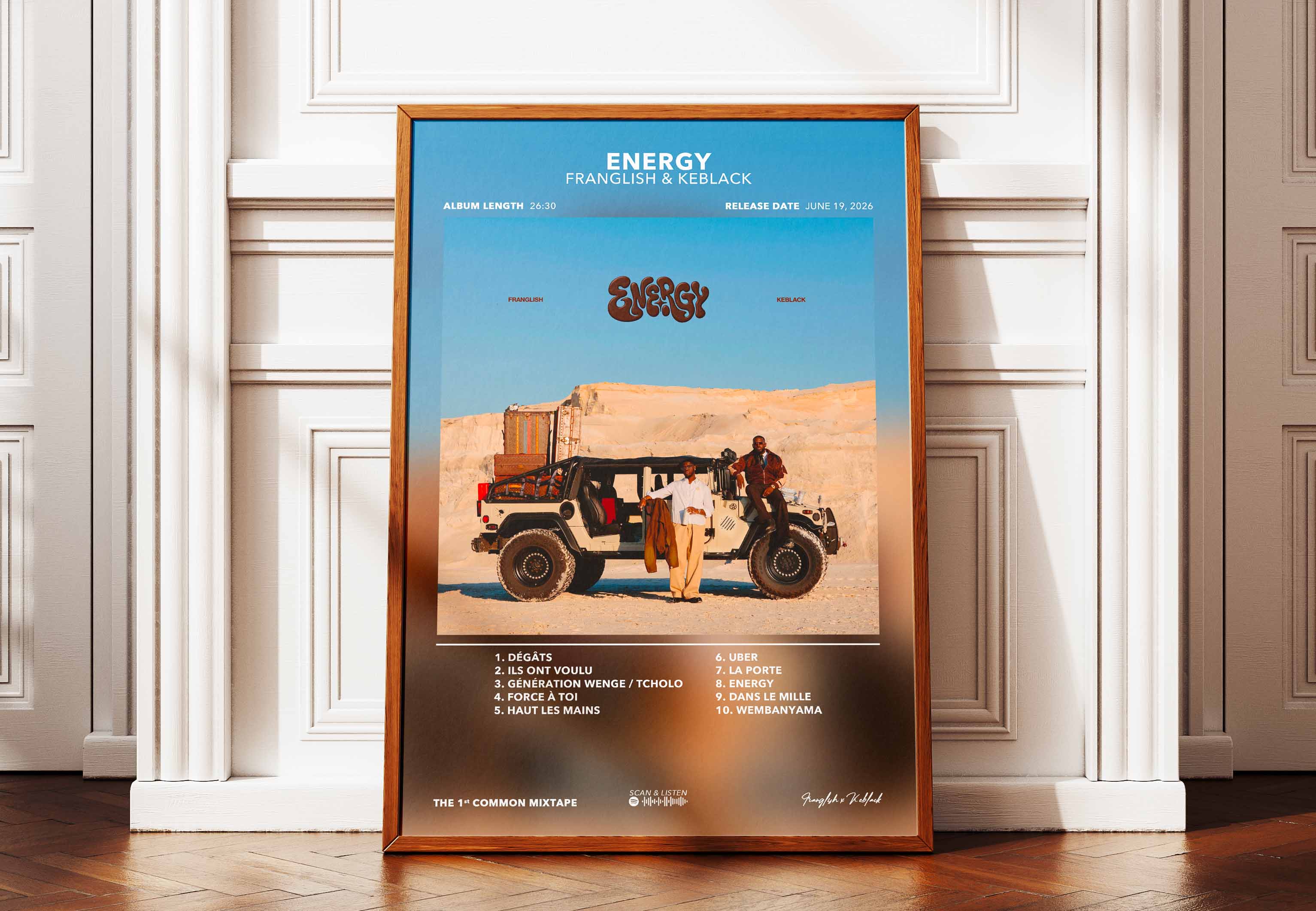 Poster Energy Franglish et Keblack