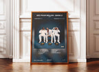 Affiche album Nés pour Briller Book II avec trois hommes en blanc, fait en France, livraison gratuite en 48h
