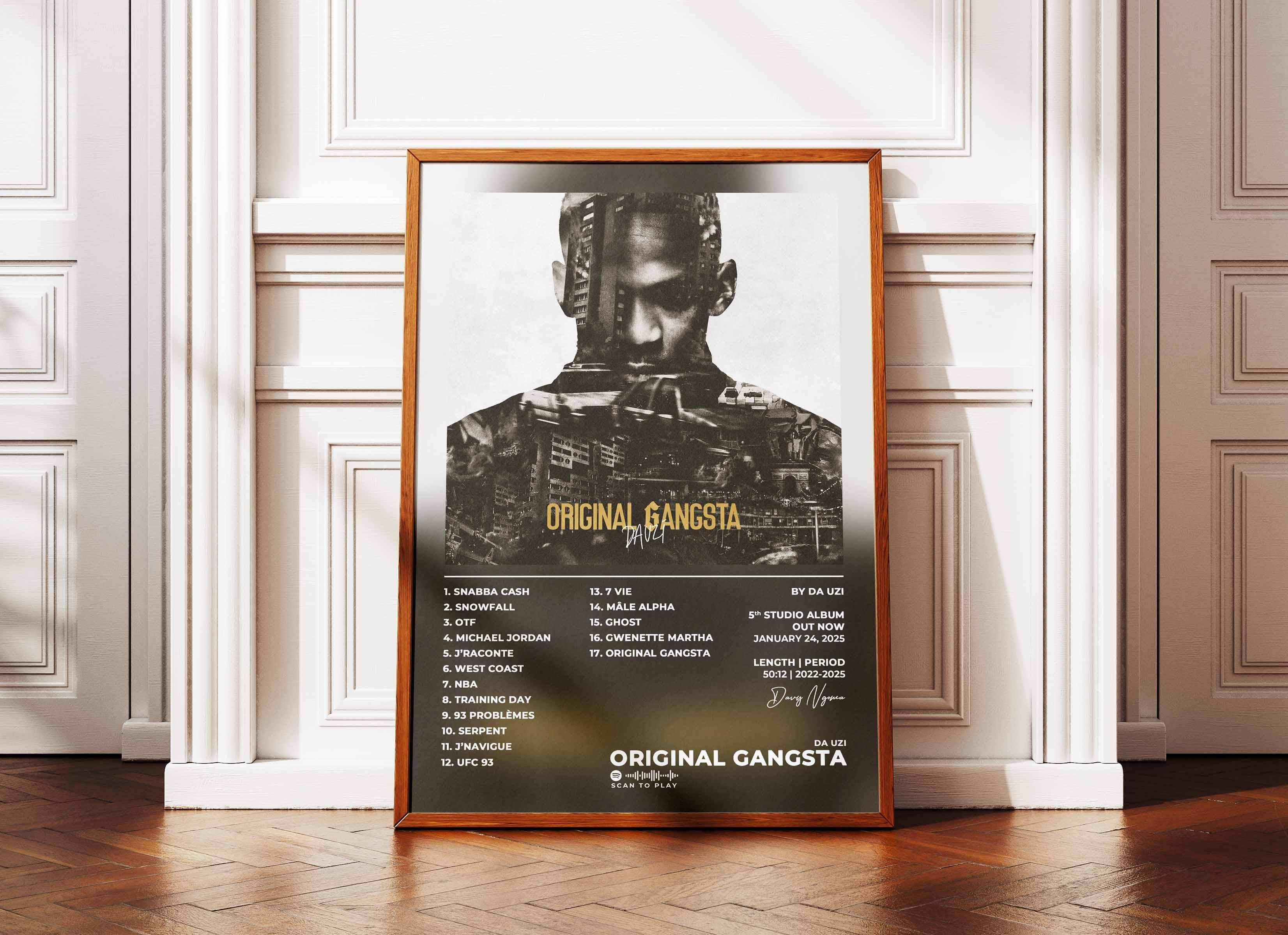 Original Gangsta Da Uzi Poster - Backyard