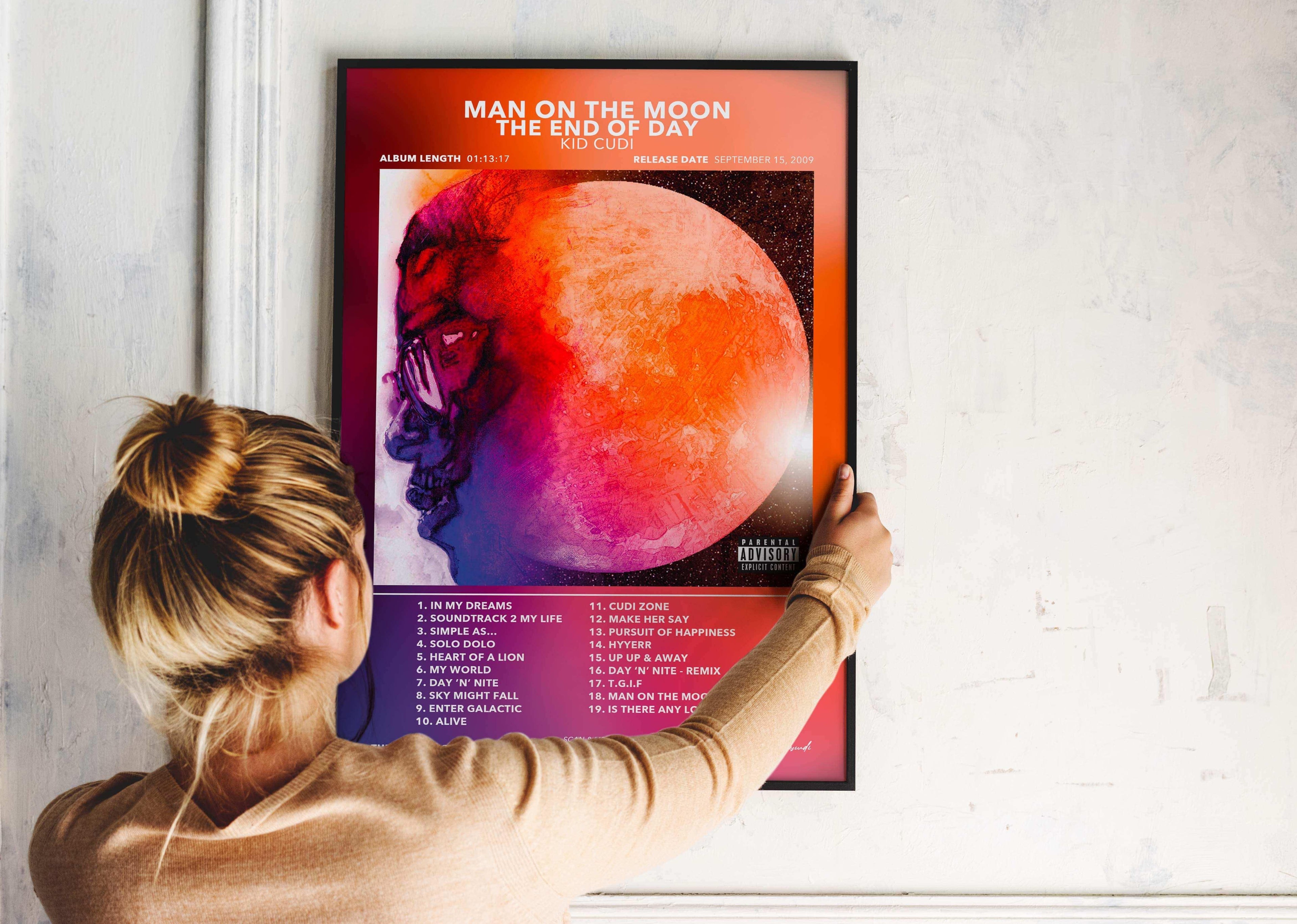 Poster Man On The Moon : The End Of Day Kid Cudi - Backyard