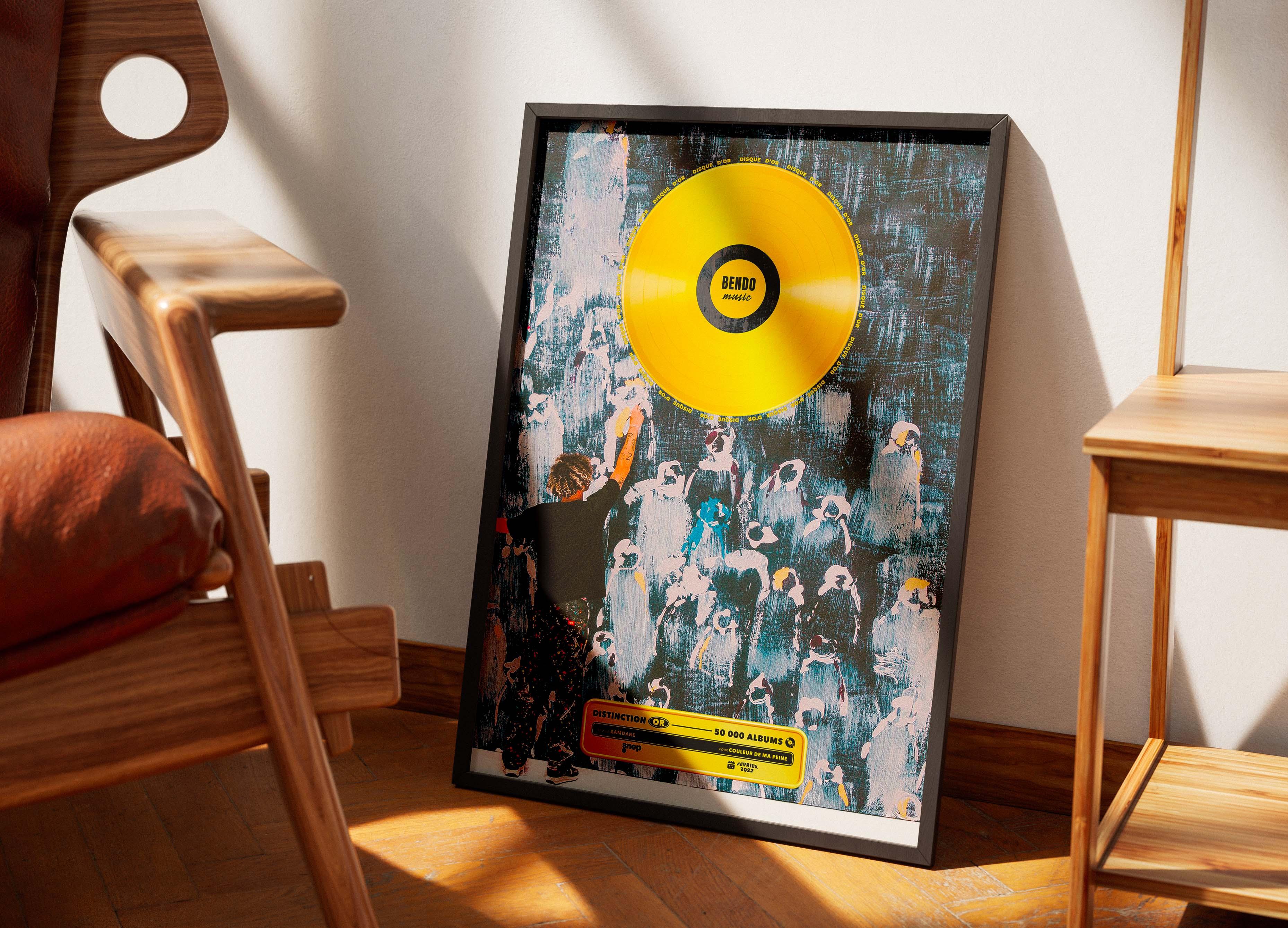 Disque D'or Couleur De Ma Peine Zamdane - Backyard