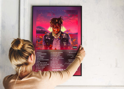 Legends Never Die Juice Wrld Poster Backyard